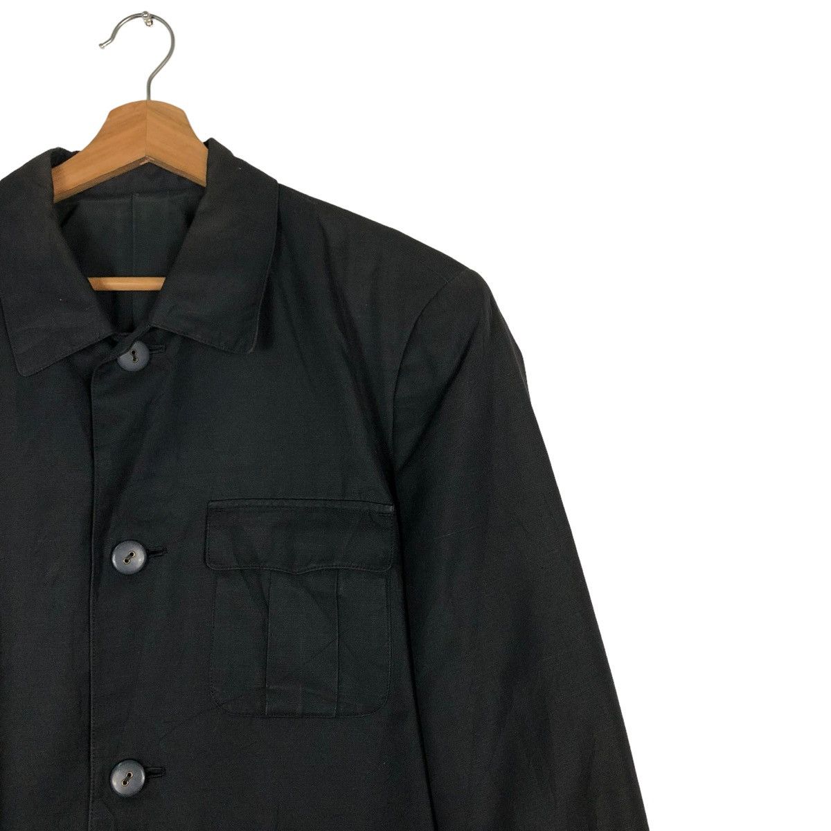 Issey Miyake 🔥RICH BLACK ICONIC CHORE JACKET ISSEY MIYAKE CARGO POCKETS Size US M / EU 48-50 / 2 - 4 Thumbnail