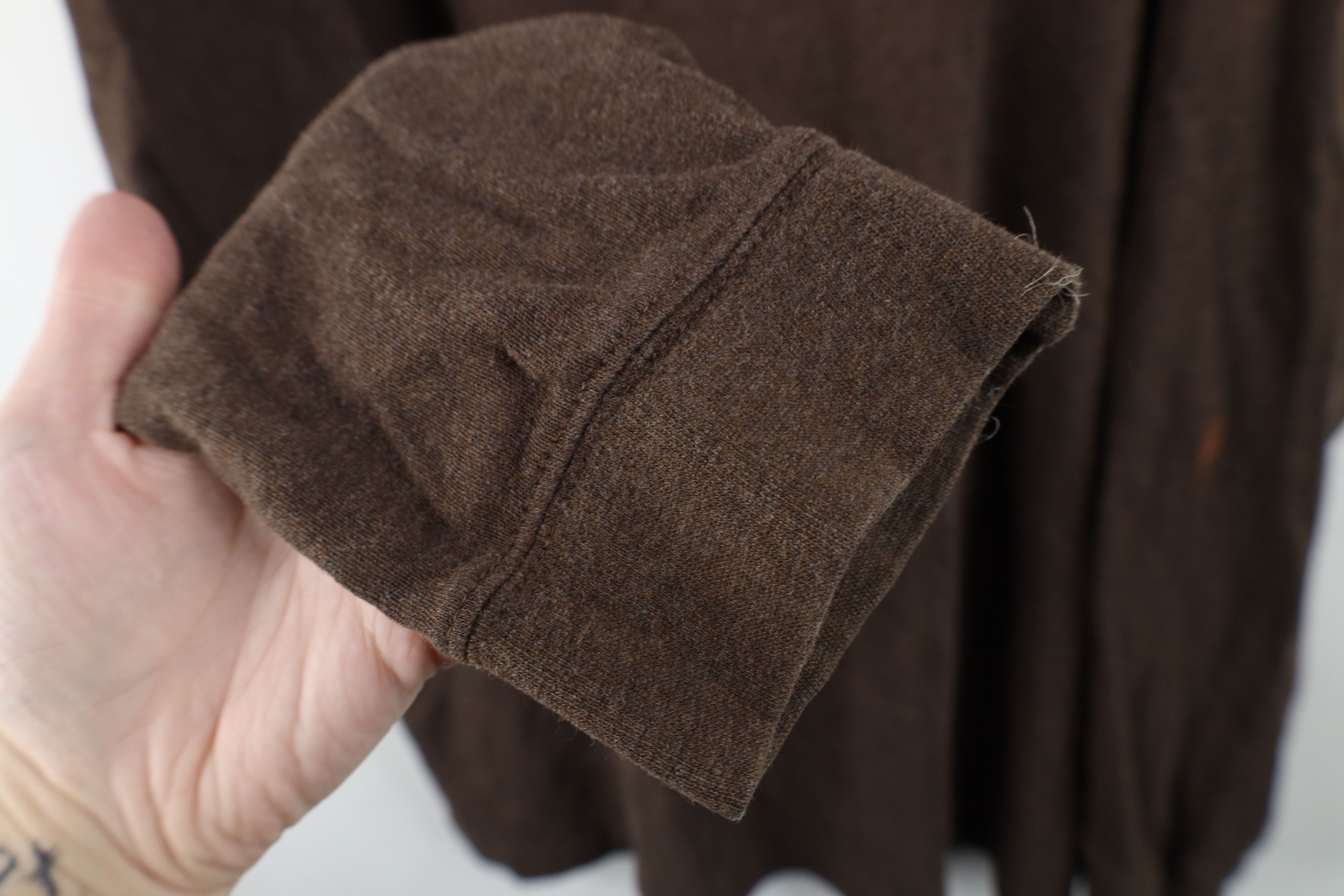 Lands' End Vintage Lands End Cotton Long Sleeve Rugby Polo Shirt Brown Size US XXL / EU 58 / 5 - 9 Thumbnail