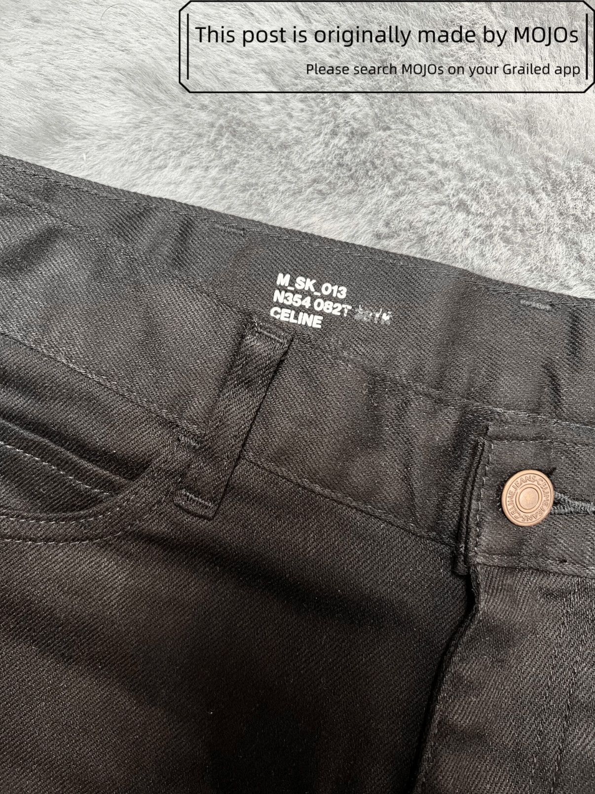 Celine Sz 31 Celine 23SS Basic Denim Black mojos4031 Size US 31 - 3 Thumbnail