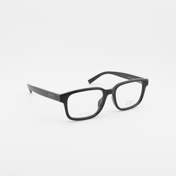 Gucci Gucci GG2107OL 005 Square Eyeglasses - Shiny Black 57mm Size ONE SIZE - 4 Thumbnail