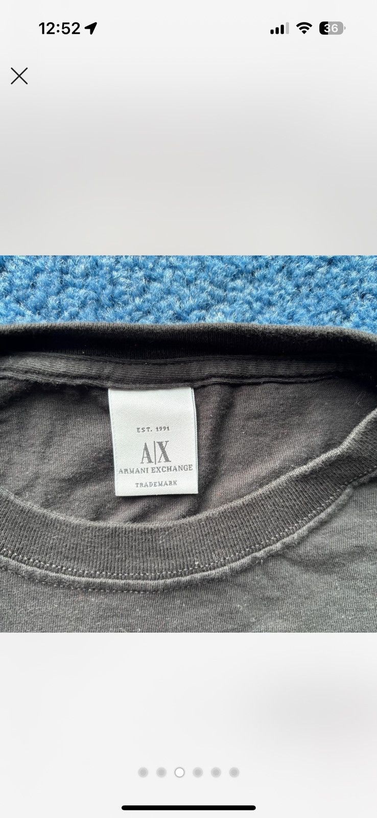 Armani Exchange armani exchange black tee shirt Size US XL / EU 56 / 4 - 4 Thumbnail