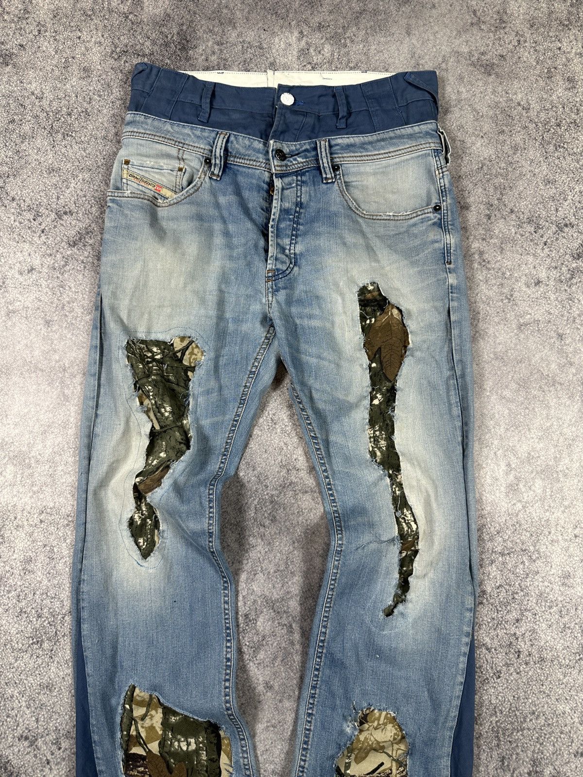 Diesel Y2K Casual Jeans Diesel Camo Pants Avant Garde Opium Rare 32 Size US 32 / EU 48 - 3 Thumbnail