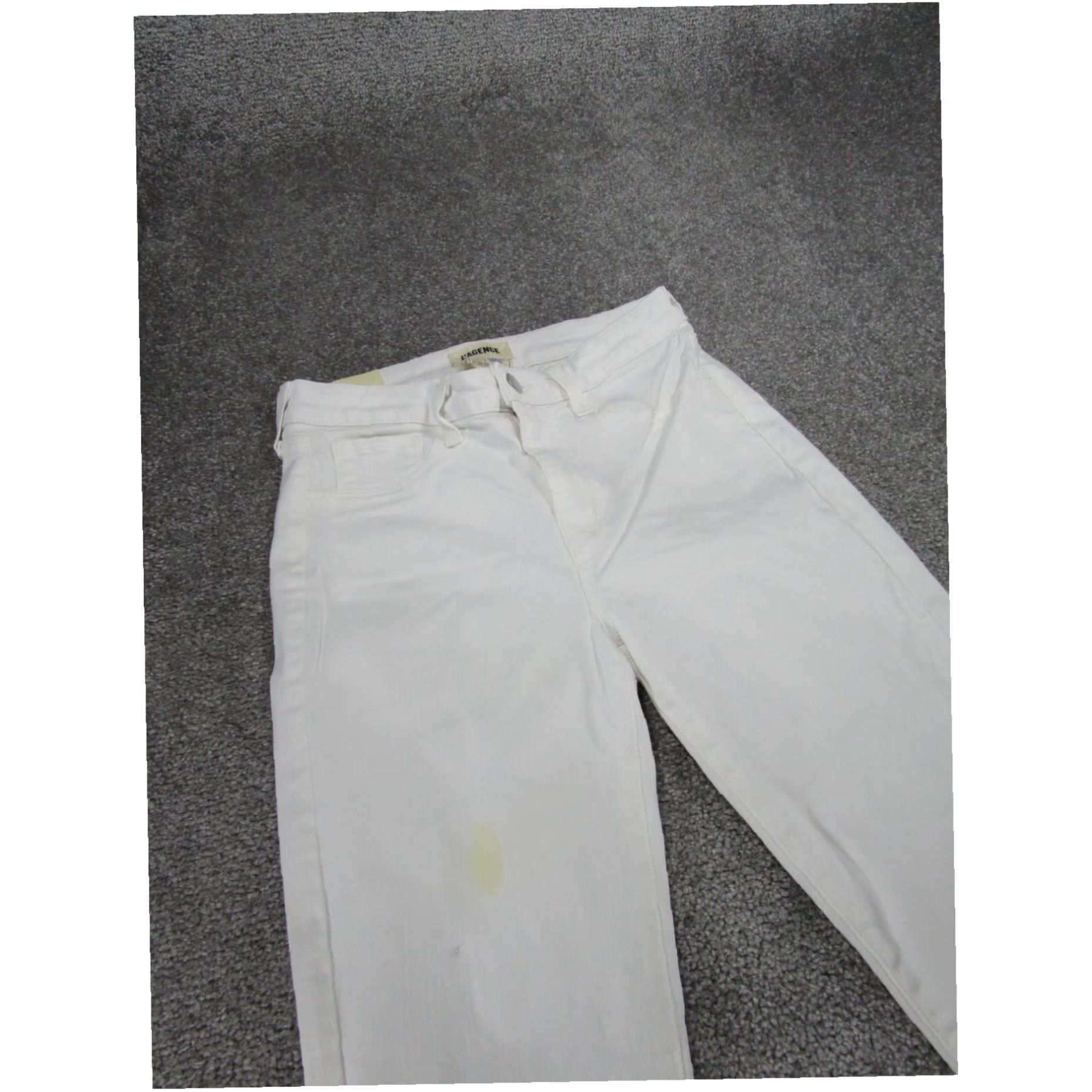 L'AGENCE LAgence Womens White Marguerite Skinny Jeans 27 Size 27" / US 4 / IT 40 - 3 Thumbnail