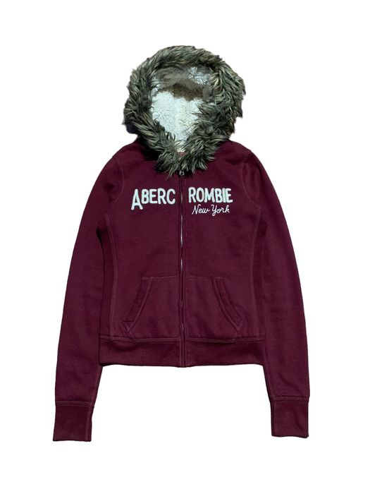 Abercrombie fur hot sale lined hoodie