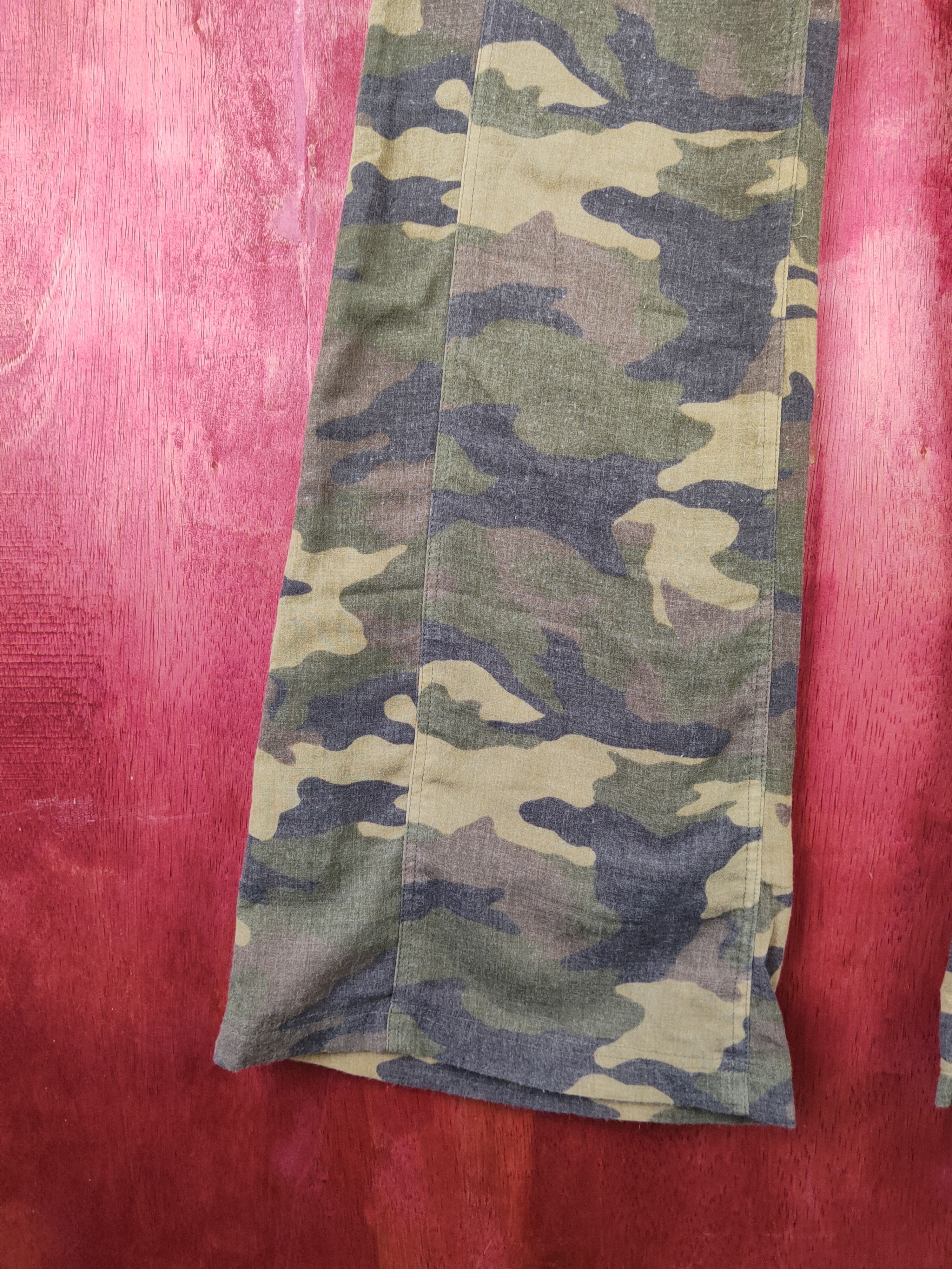 Japanese Brand DL Masculo bootcut Camo utility Tactical Cargo Pants #S1498 Size 26" / US 2 / IT 38 - 4 Thumbnail