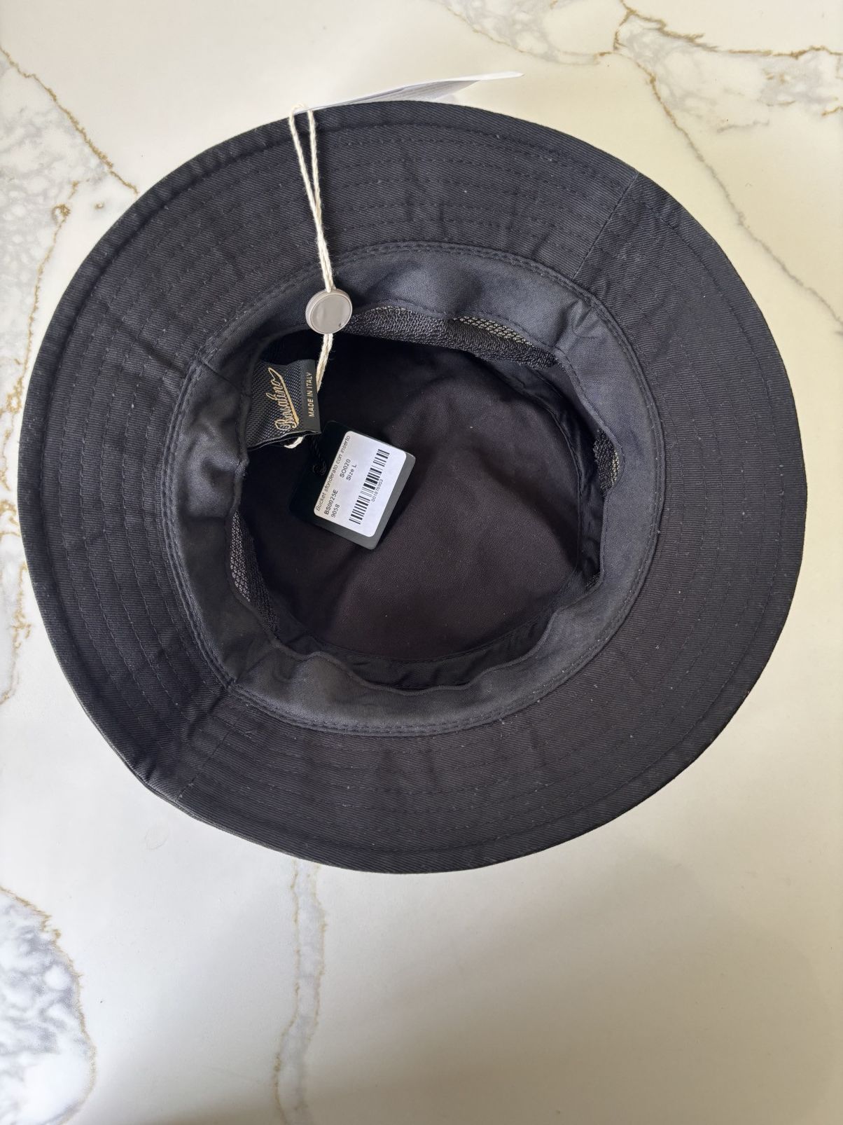 Borsalino NWT Borsalino Cotton Mesh Bucket Hat Black L Size ONE SIZE - 3 Thumbnail