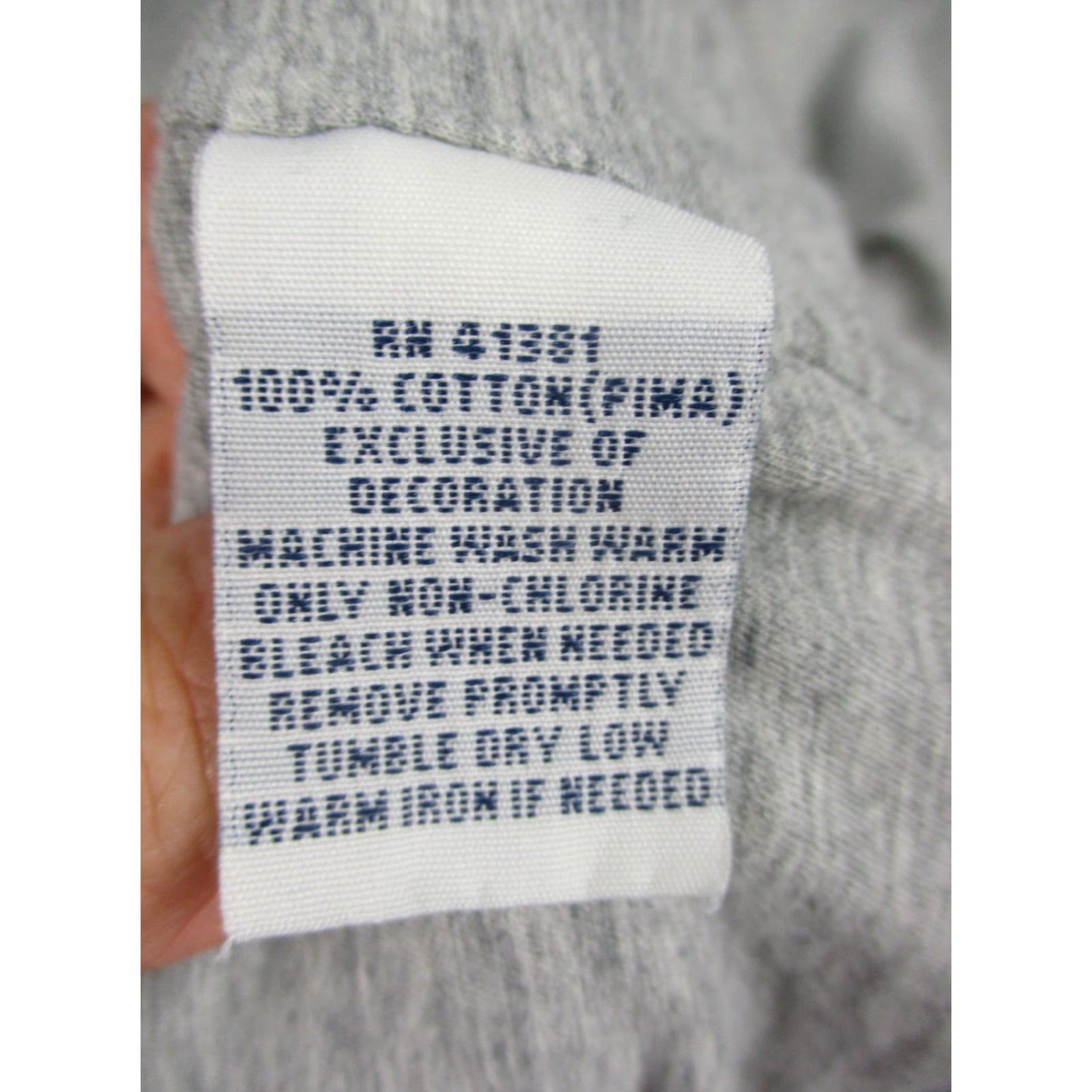 Polo Ralph Lauren VINTAGE Polo Ralph Lauren Hoodie Mens XLT Gray Pullover Big & Tall Solid Cotton Peru Size US XL / EU 56 / 4 - 7 Thumbnail