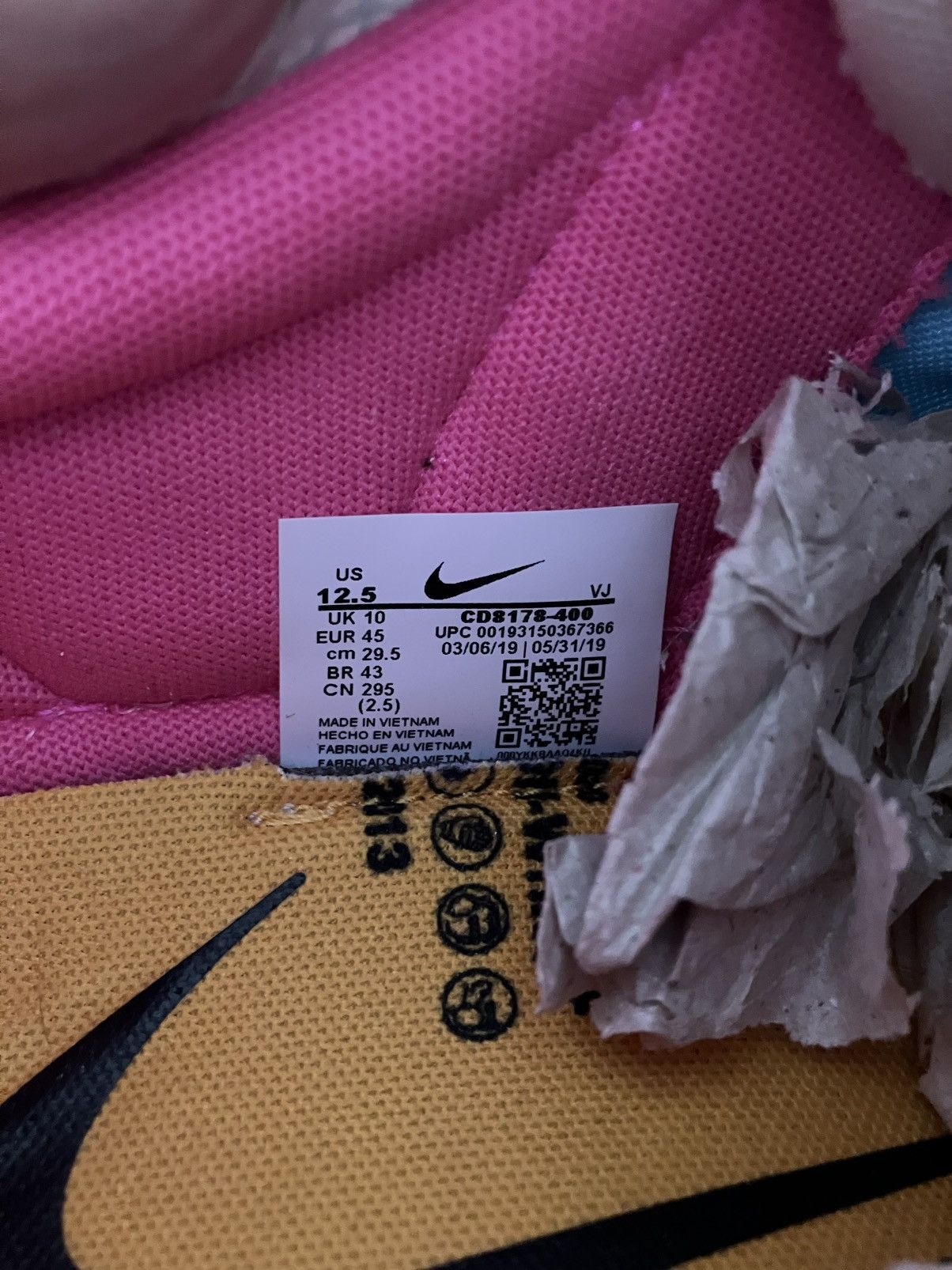 Nike × Off-White Nike x Off-White Vapor Street Sky Blue CD8178-400 Size US 11 / EU 44 - 8 Thumbnail