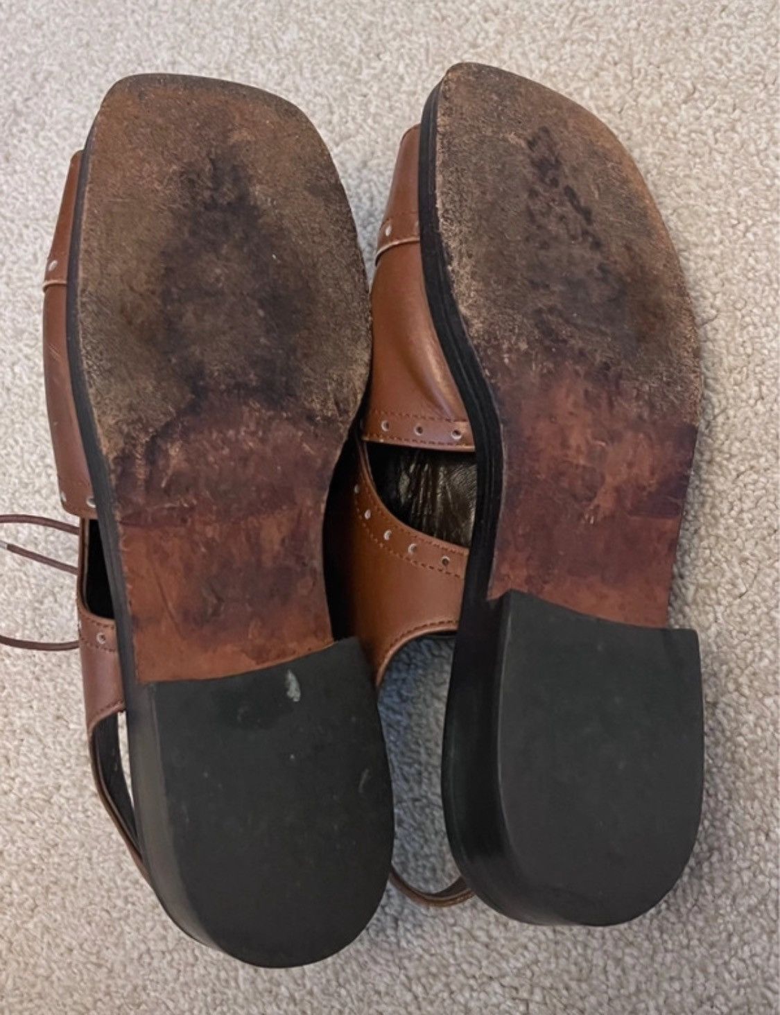 Comme des Garcons Comme des Garcons Brown Roman Sandals Size US 4 / IT 34 - 3 Thumbnail