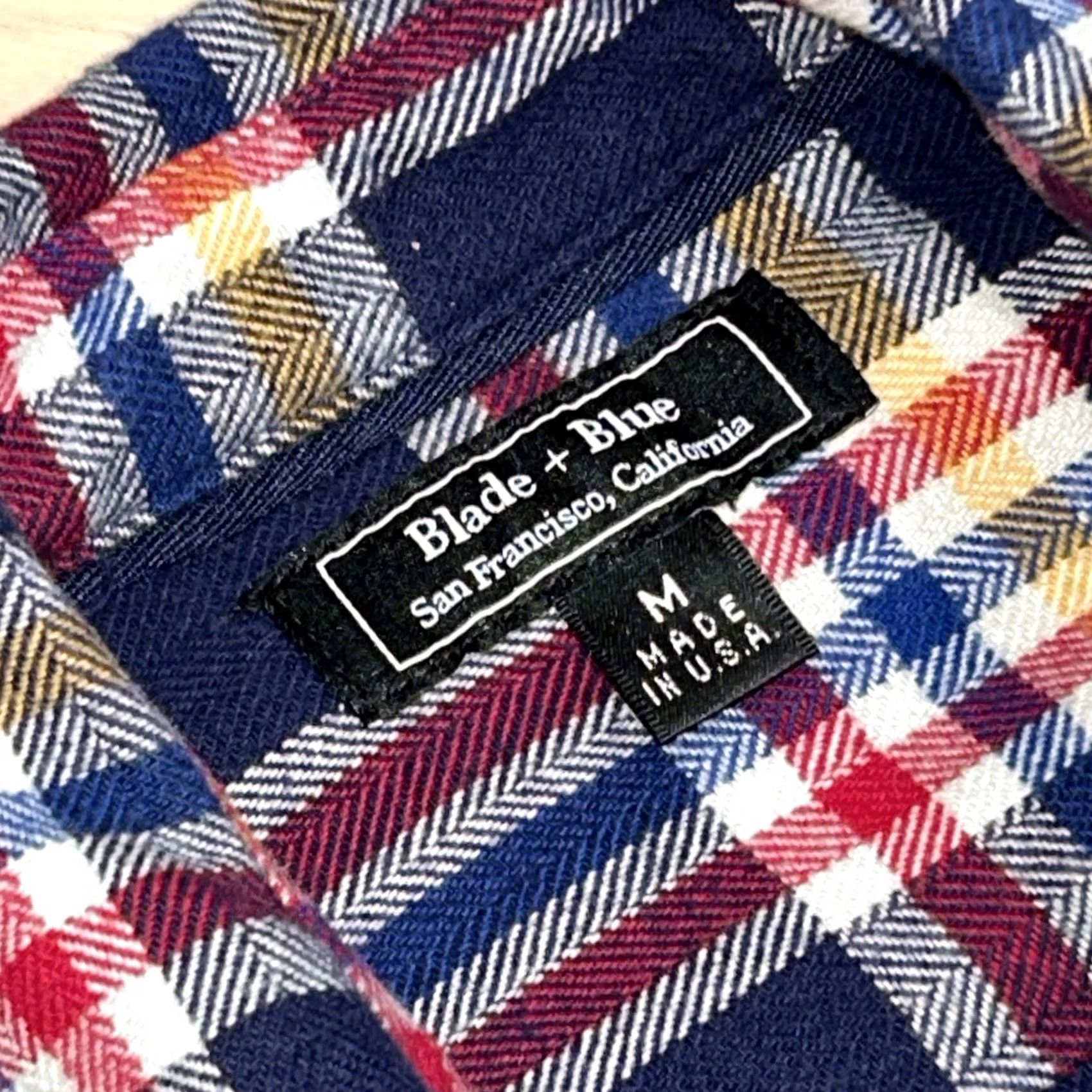 Vintage VINTAGE Blade & Blue Button Up Flannel Plaid Shirt Long Sleeve Men’s Medium Size US M / EU 48-50 / 2 - 4 Thumbnail