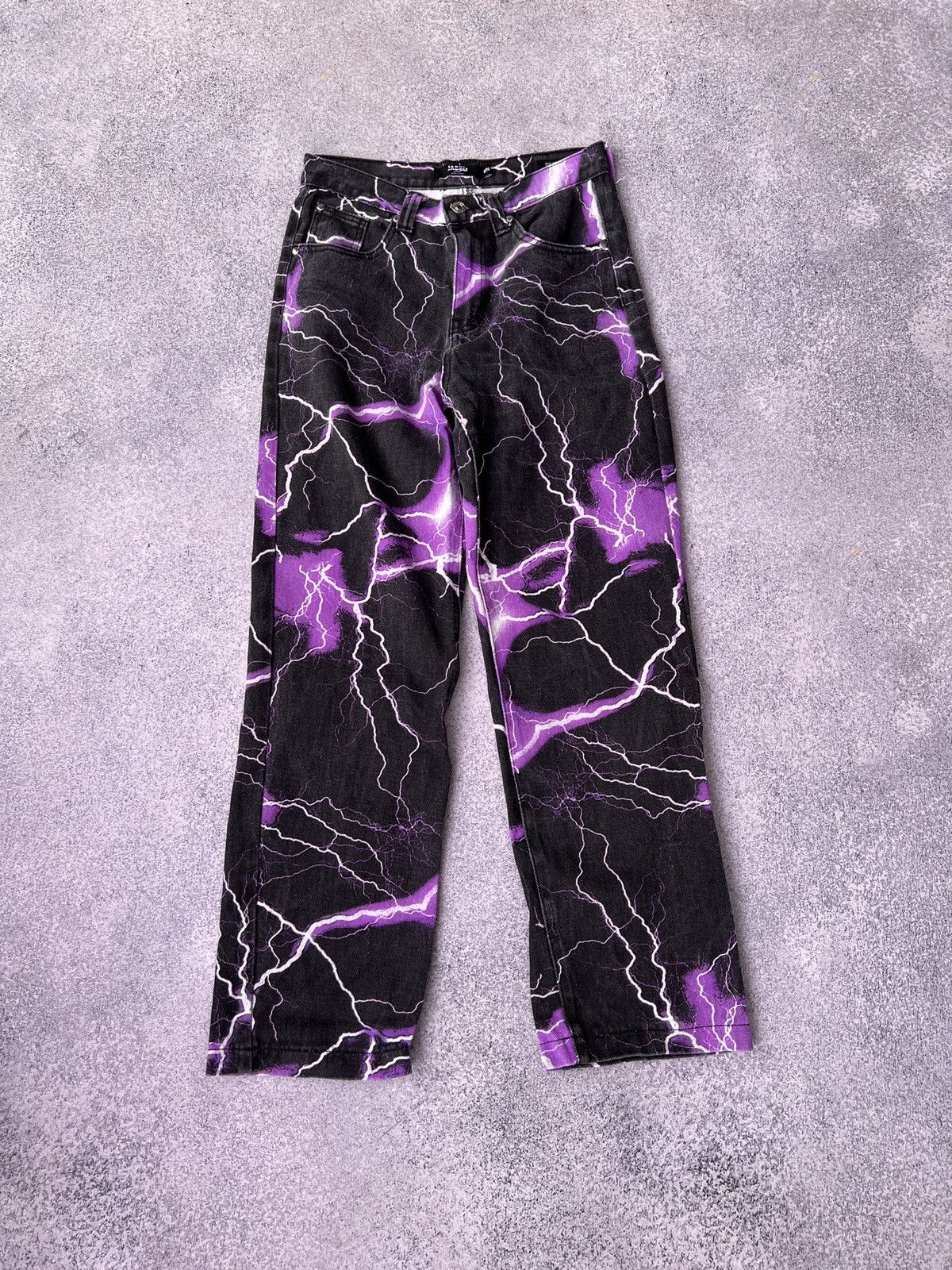 Vintage Jaded London women's Purple Lightning Skate jeans