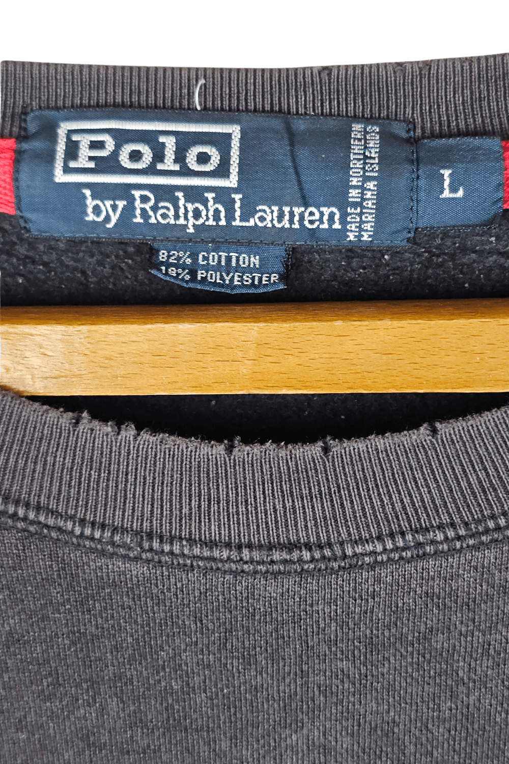 Polo Ralph Lauren 1998 Polo RL Sun-Faded Small-Pony Crewneck – Saipan Era (L) Size US L / EU 52-54 / 3 - 20 Thumbnail