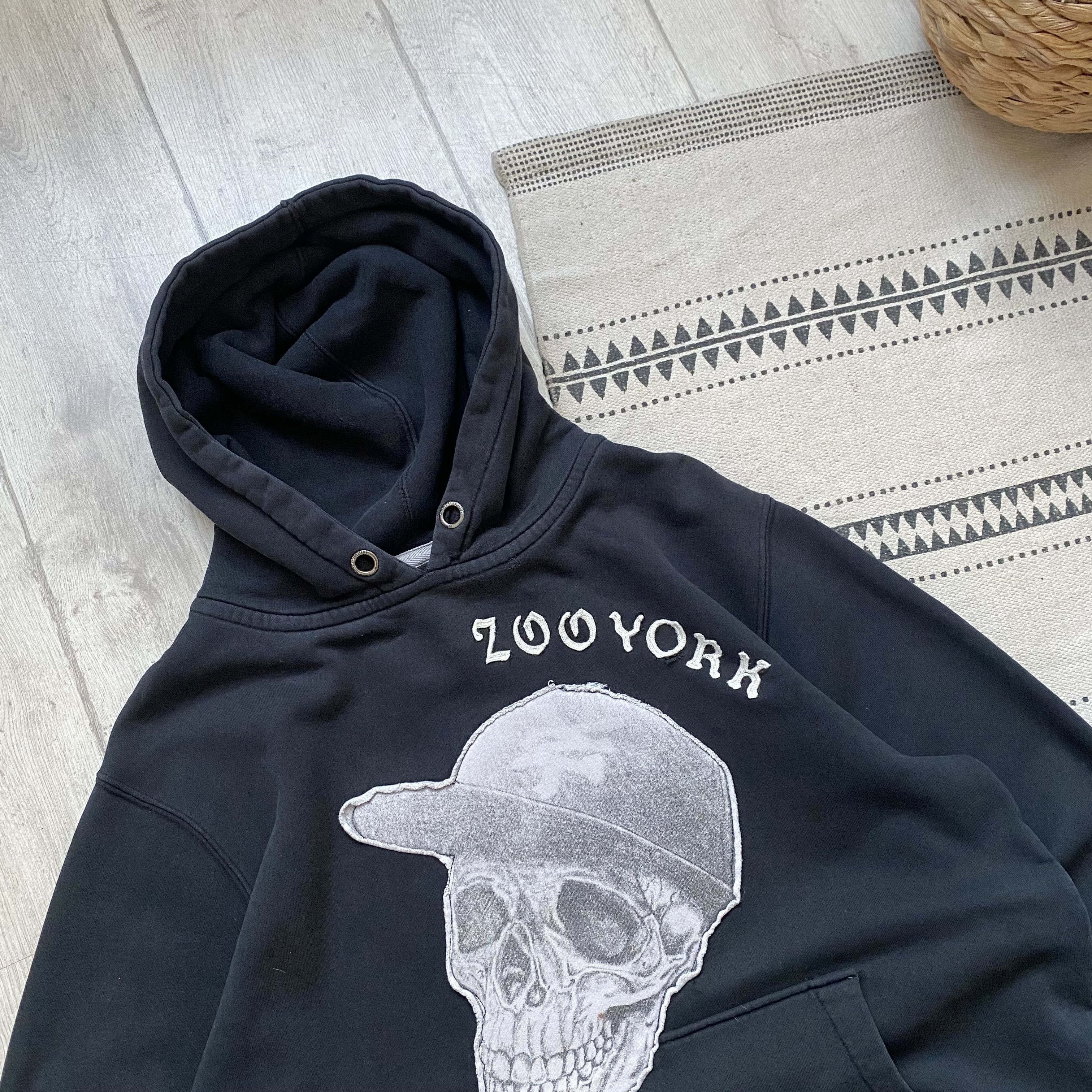 Zoo York 💀 Thrashed Vintage Zoo York hoodie Skull logo Ecko Unltd Size US XL / EU 56 / 4 - 2 Thumbnail