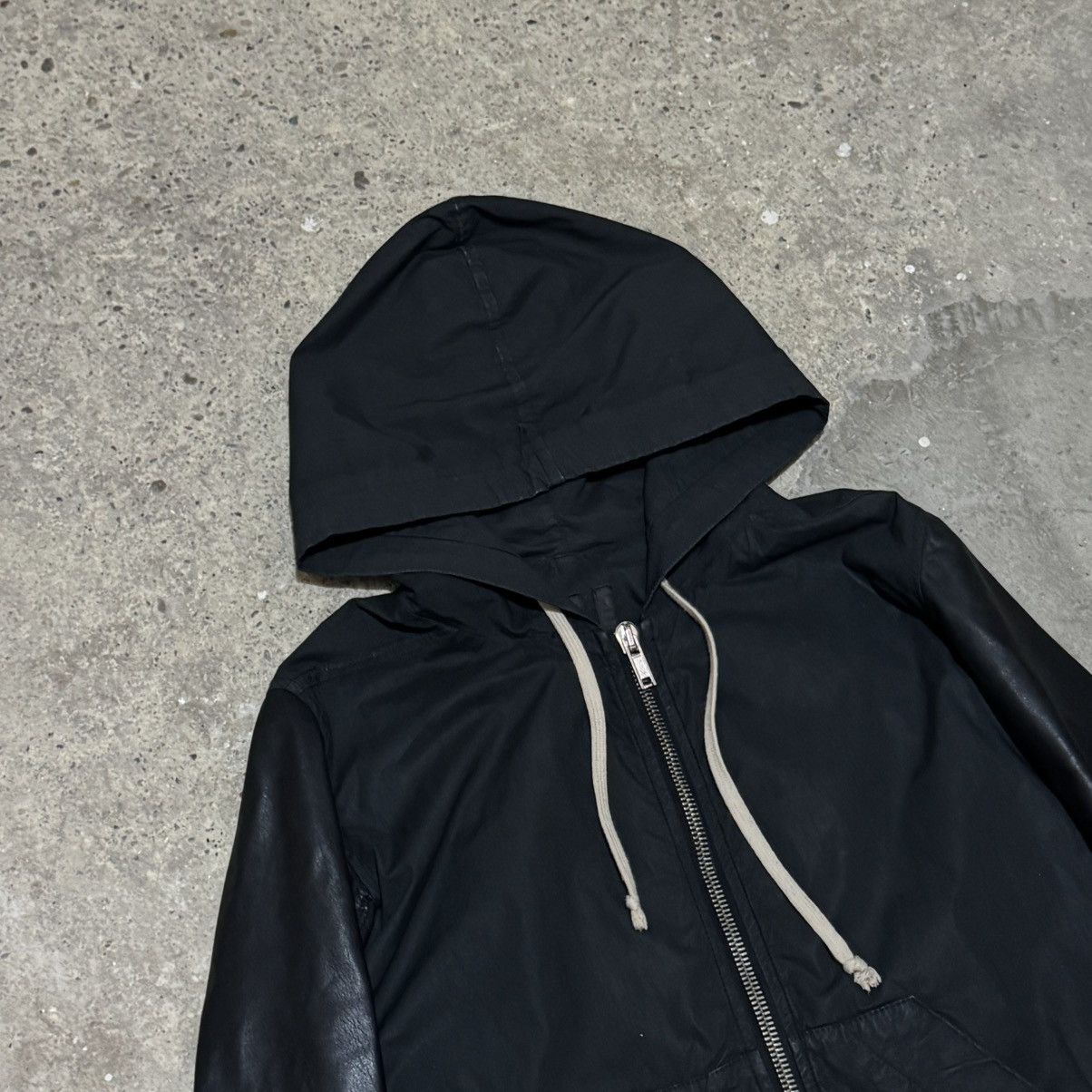 Rick Owens Rick Owens Drkshdw Hybrid Jacket calf leather sleeves Size US M / EU 48-50 / 2 - 5 Thumbnail