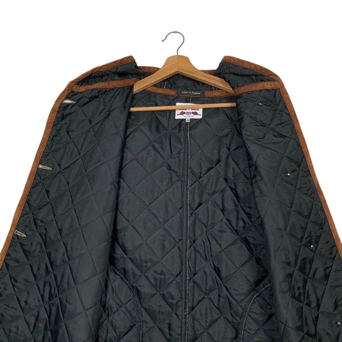 Other Beaver Of Bolton Hooded Quilted Coat Made In England Size M / US 6-8 / IT 42-44 - 13 Thumbnail