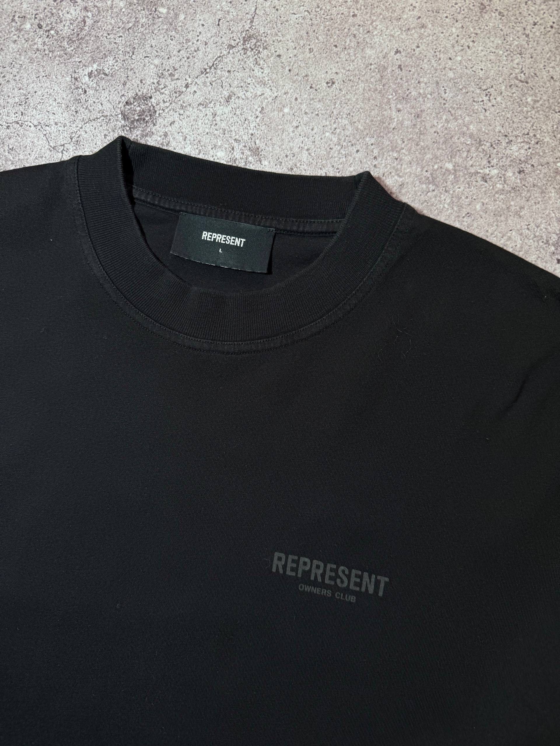 Represent Clo. Represent Owners’ Club Black Big Printed Logo Cotton T-shirt Size US L / EU 52-54 / 3 - 5 Thumbnail