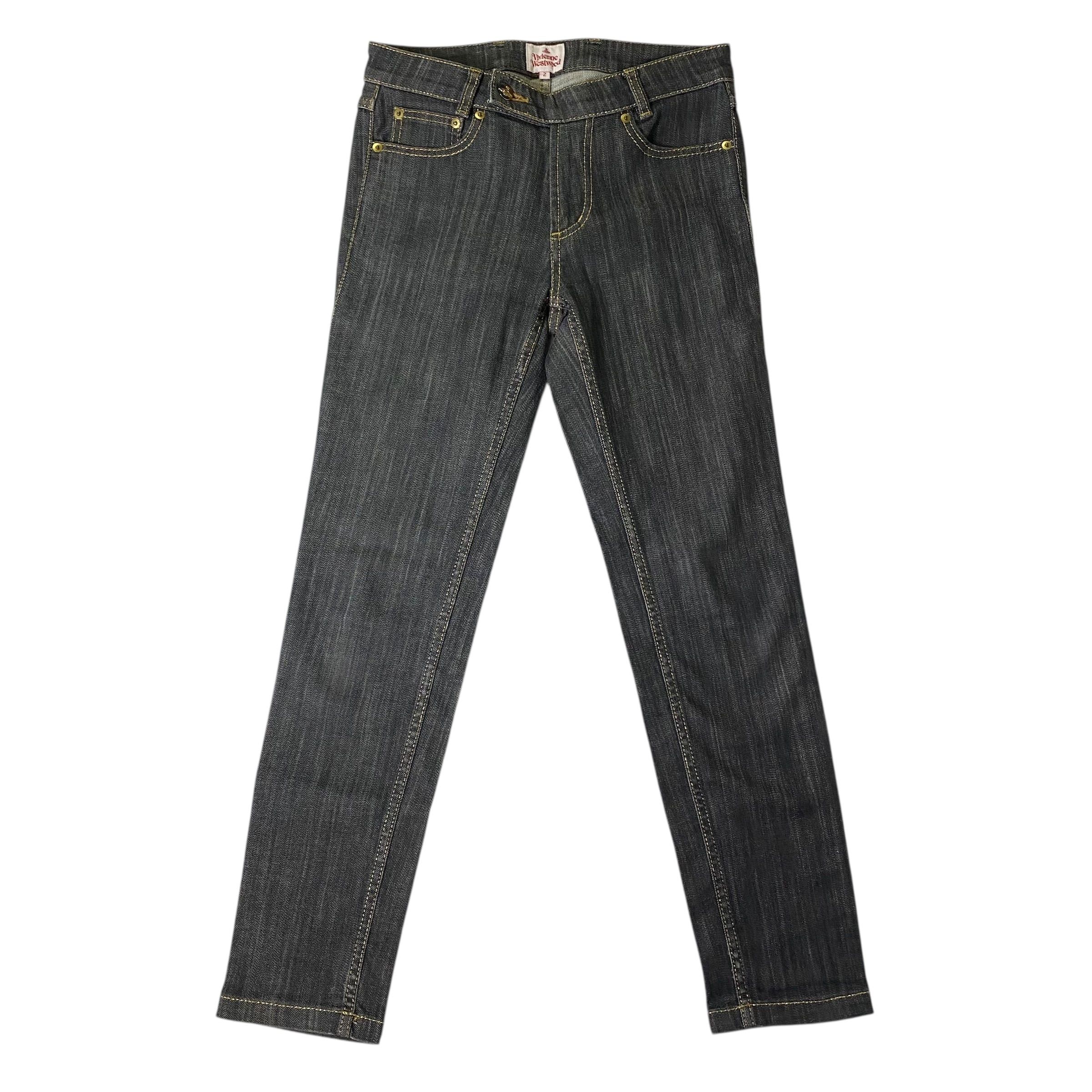 Vivienne Westwood Vivienne Westwood Black Denim Pants Size 2 Size 26" / US 2 / IT 38 - 1 Thumbnail