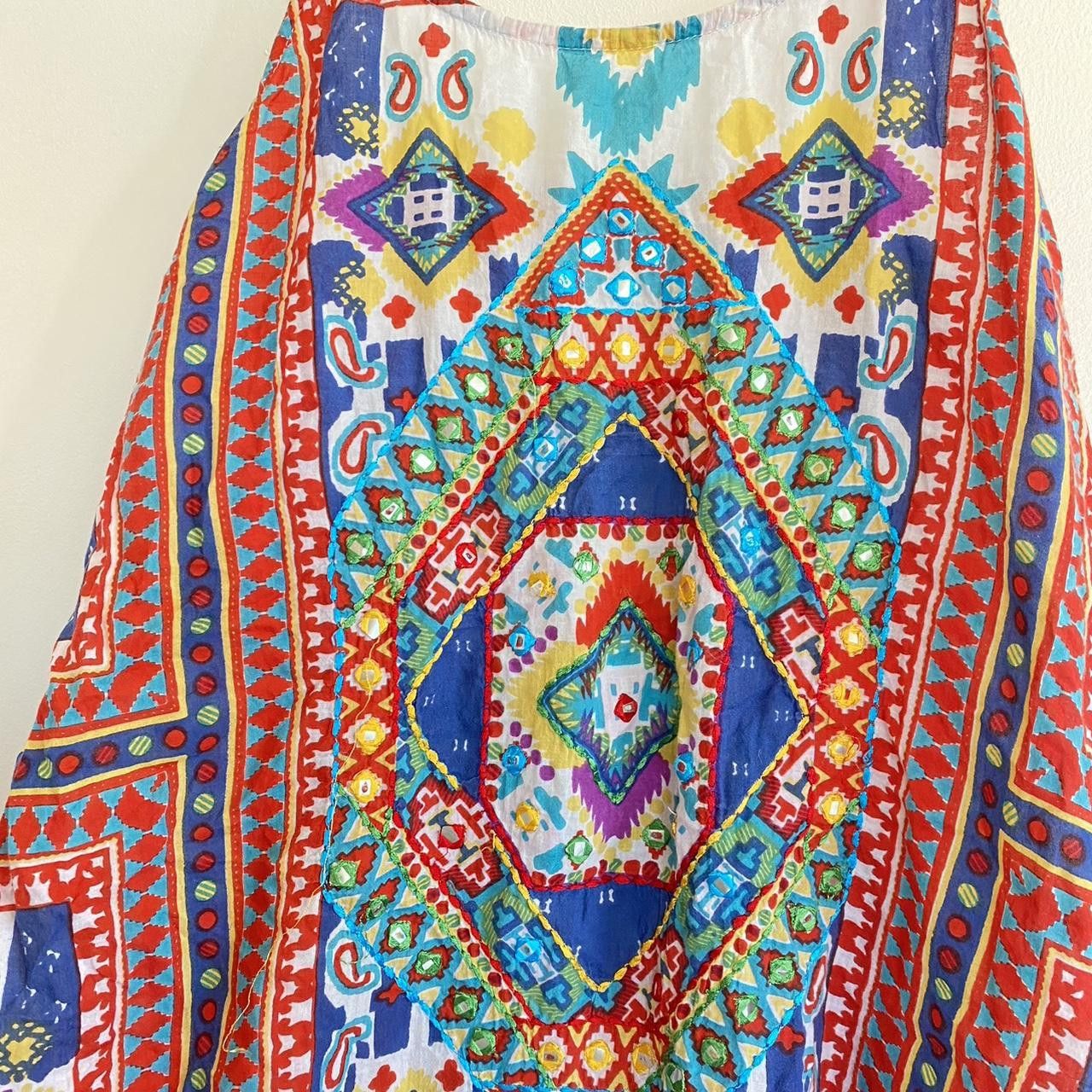 Vintage LAJE MINI DRESS SUMMER BOHEMIAN SIZE MEDIUM Size M / US 6-8 / IT 42-44 - 4 Thumbnail