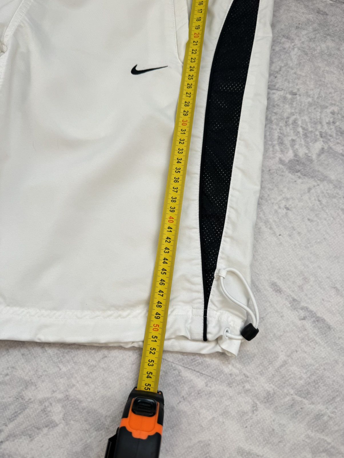 Nike 00s Nike Vintage Nylon Baggy Mini Swoosh Drill Shorts Y2K Size US 32 / EU 48 - 5 Thumbnail