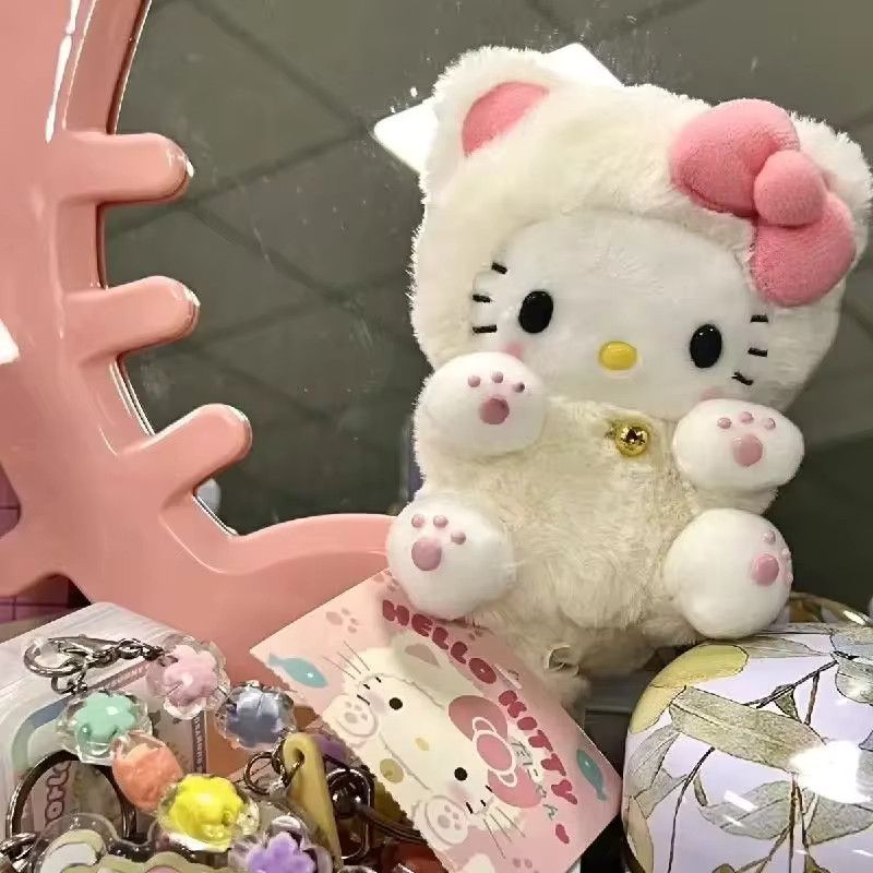 Other 10cm Sanrio Hello Kitty Cartoon Plush Doll Schoolbag Gift Size ONE SIZE - 4 Thumbnail
