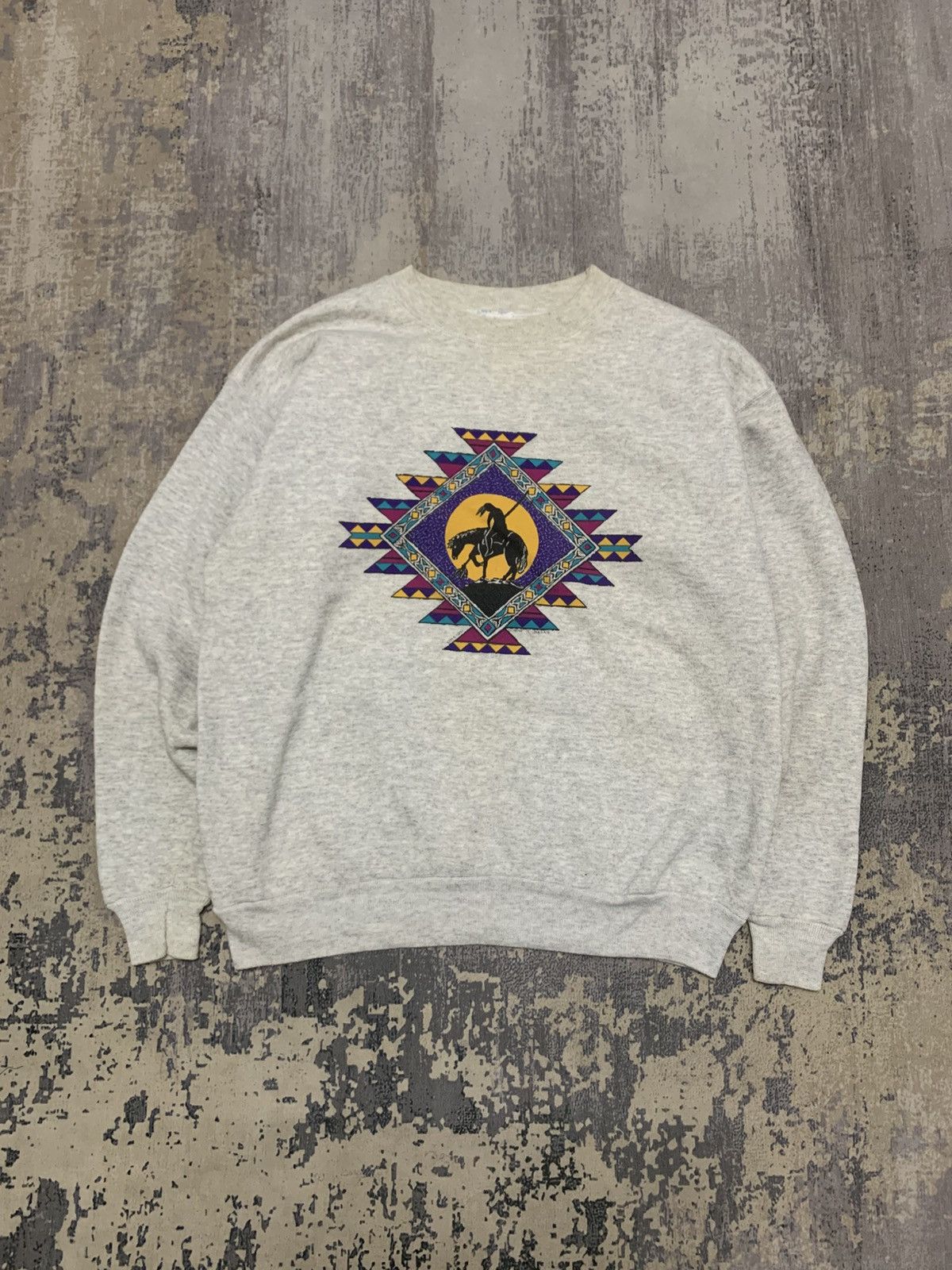 Pendleton × Vintage Vintage Navajo Horseman Motif Sweatshirt Size US M / EU 48-50 / 2 - 1 Thumbnail