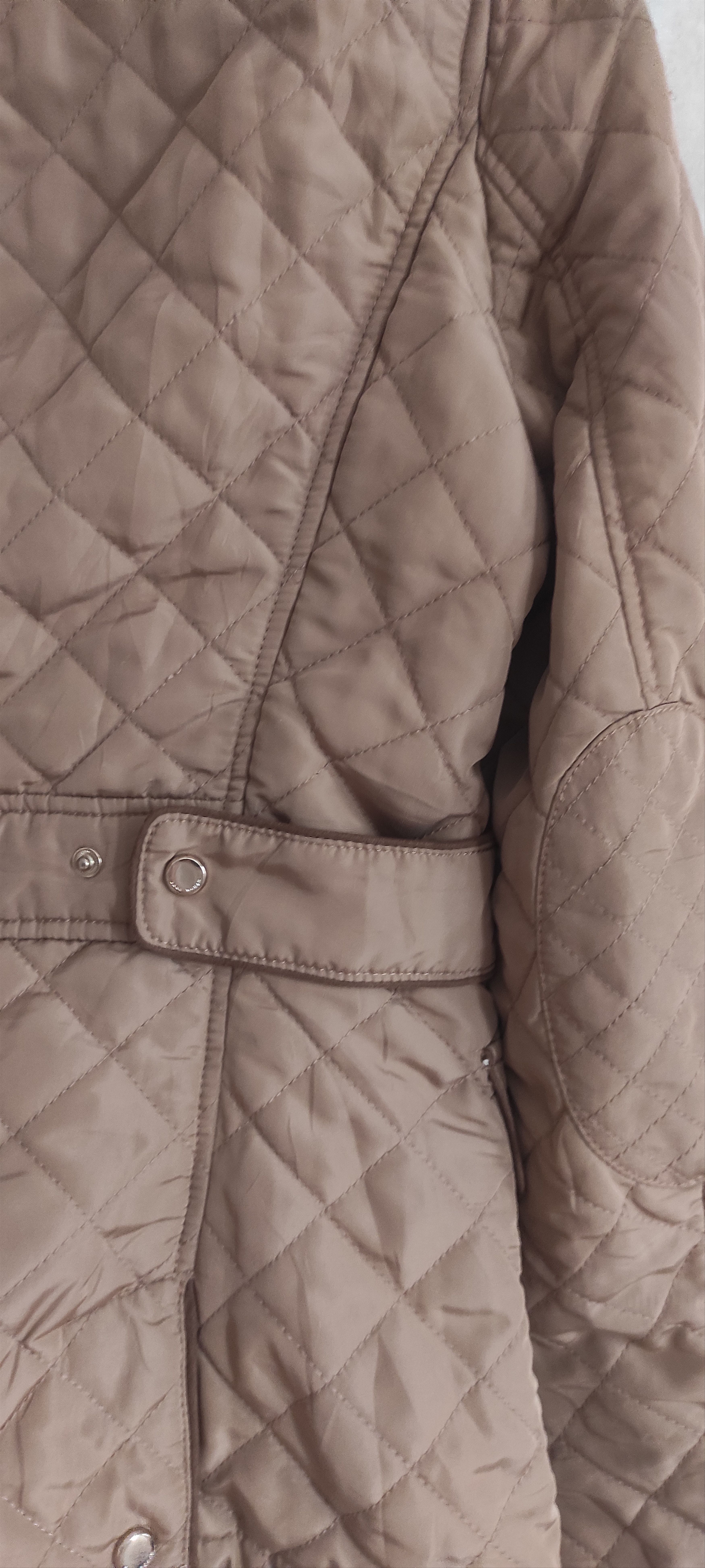 Zara Zara Beige Quilted Women Jacket - Size M Size L / US 10 / IT 46 - 11 Thumbnail