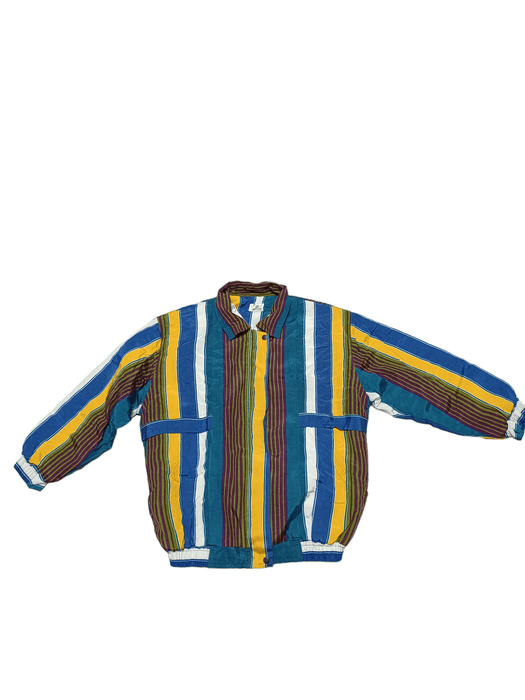 90s multicolor sale bomber jacket