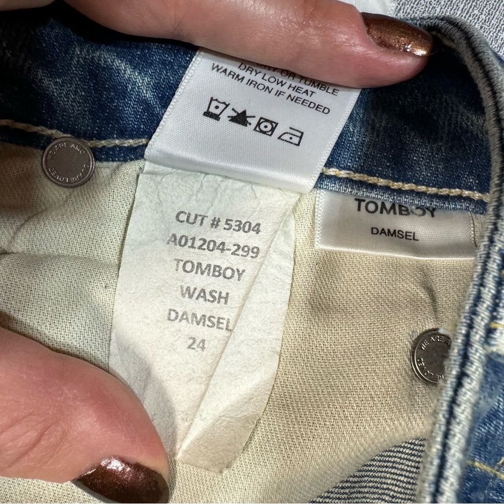 AMO AMO Tomboy Cropped Jeans in Damsel Size 24 Size 24" / US 00 / IT 34 - 7 Thumbnail