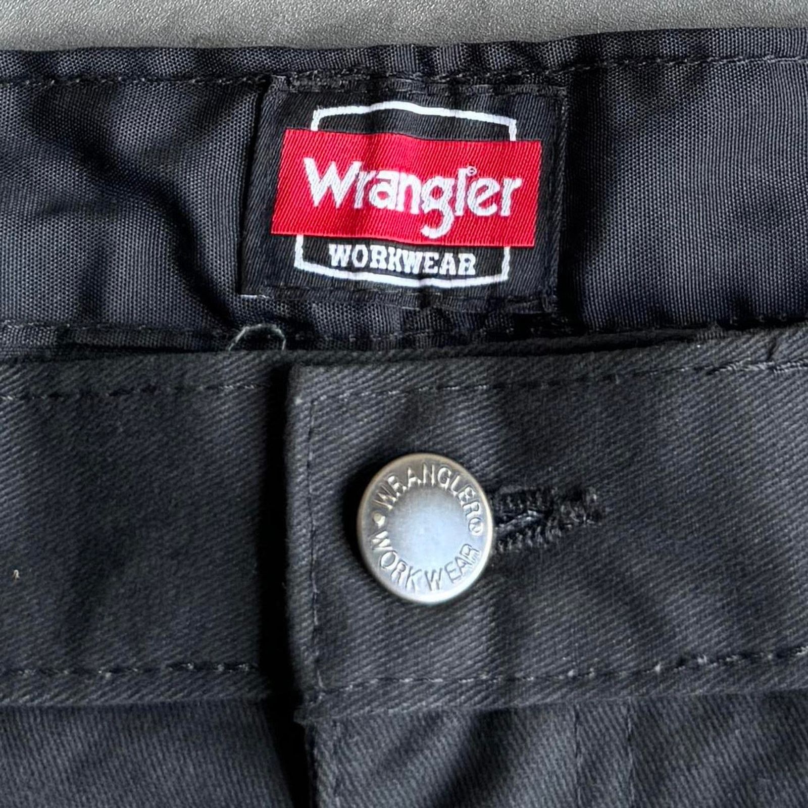 Carhartt × Vintage × Wrangler Vintage Y2K Baggy Faded Black Cargo Tech Grunge Opium Pants Size US 34 / EU 50 - 4 Thumbnail