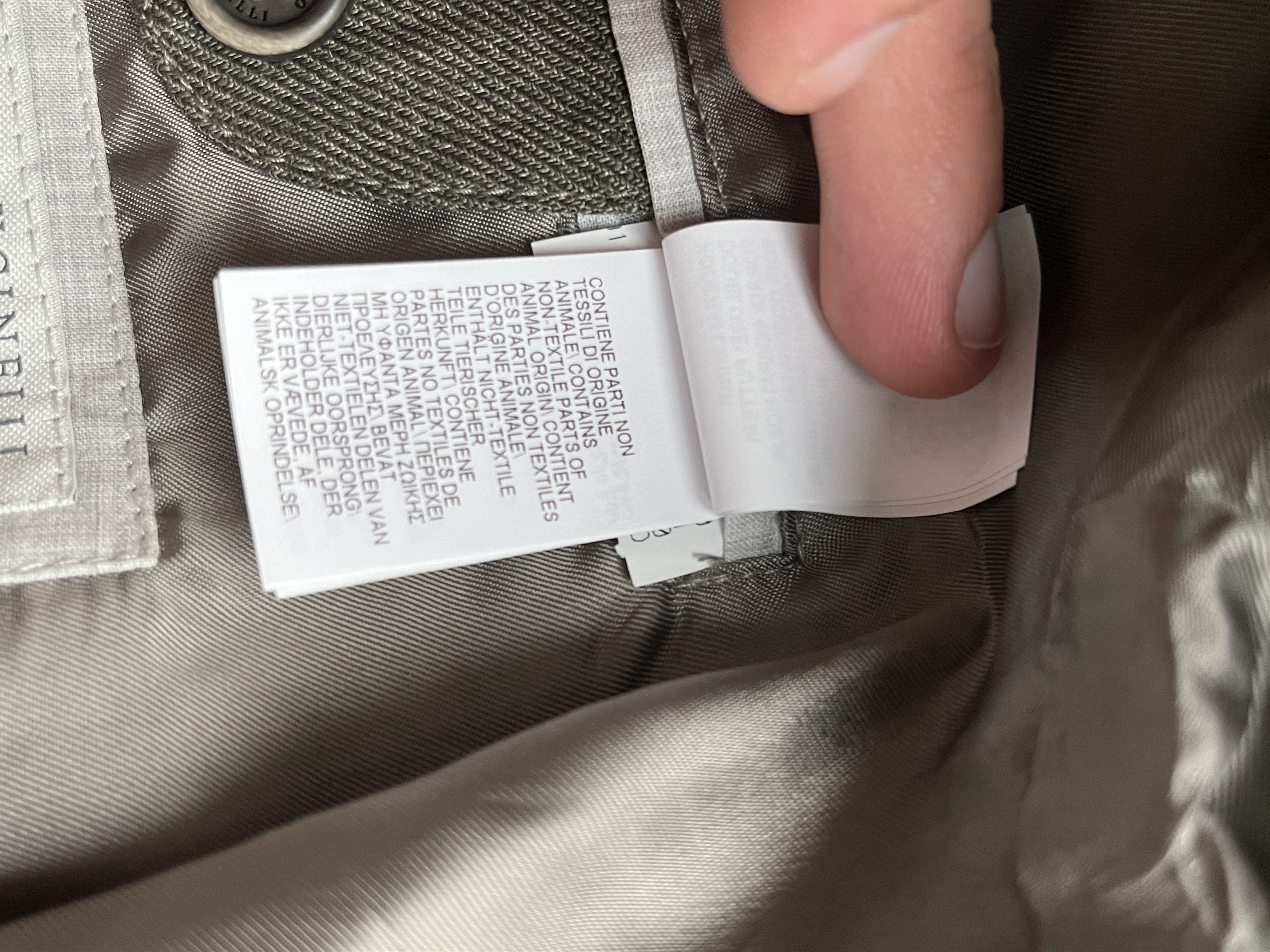 Brunello Cucinelli BRUNELLO CUCINELLI Olive Green Linen Safari Field Jacket Size US M / EU 48-50 / 2 - 12 Thumbnail