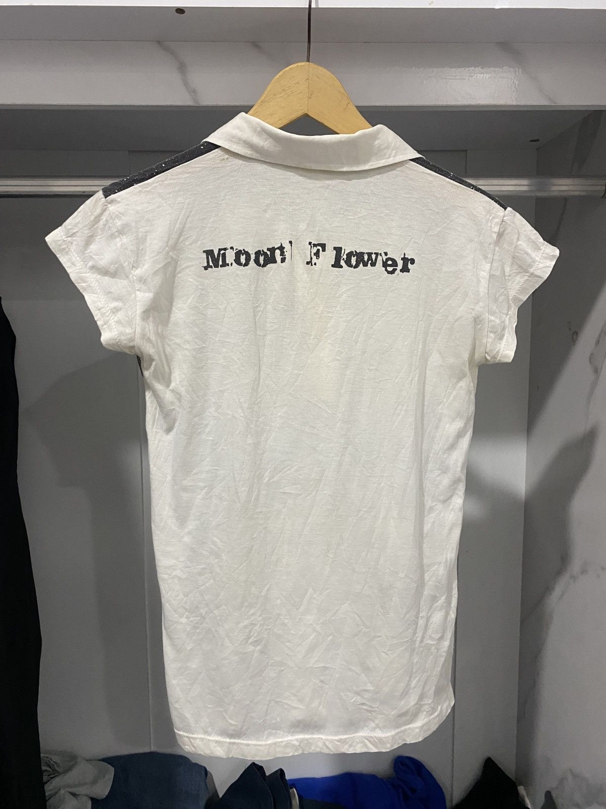 If Six Was Nine Moon Flower Japanese Polo Tshirt Avantgarde Ifsix Lgb Size US S / EU 44-46 / 1 - 5 Thumbnail