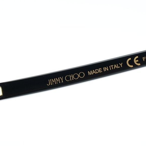 Jimmy Choo Jimmy Choo JC308 0DXF 00 Eyeglasses Shiny Black/Gold 54mm Size ONE SIZE - 10 Thumbnail
