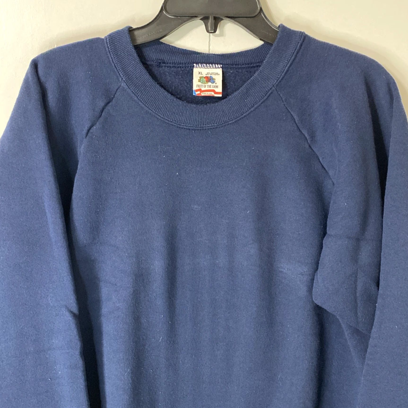 Fruit Of The Loom VINTAGE Fruit of the Loom Sweatshirt 90s Crewneck XL Men Blue Pullover Vintage 90s Theme Size US XL / EU 56 / 4 - 2 Thumbnail