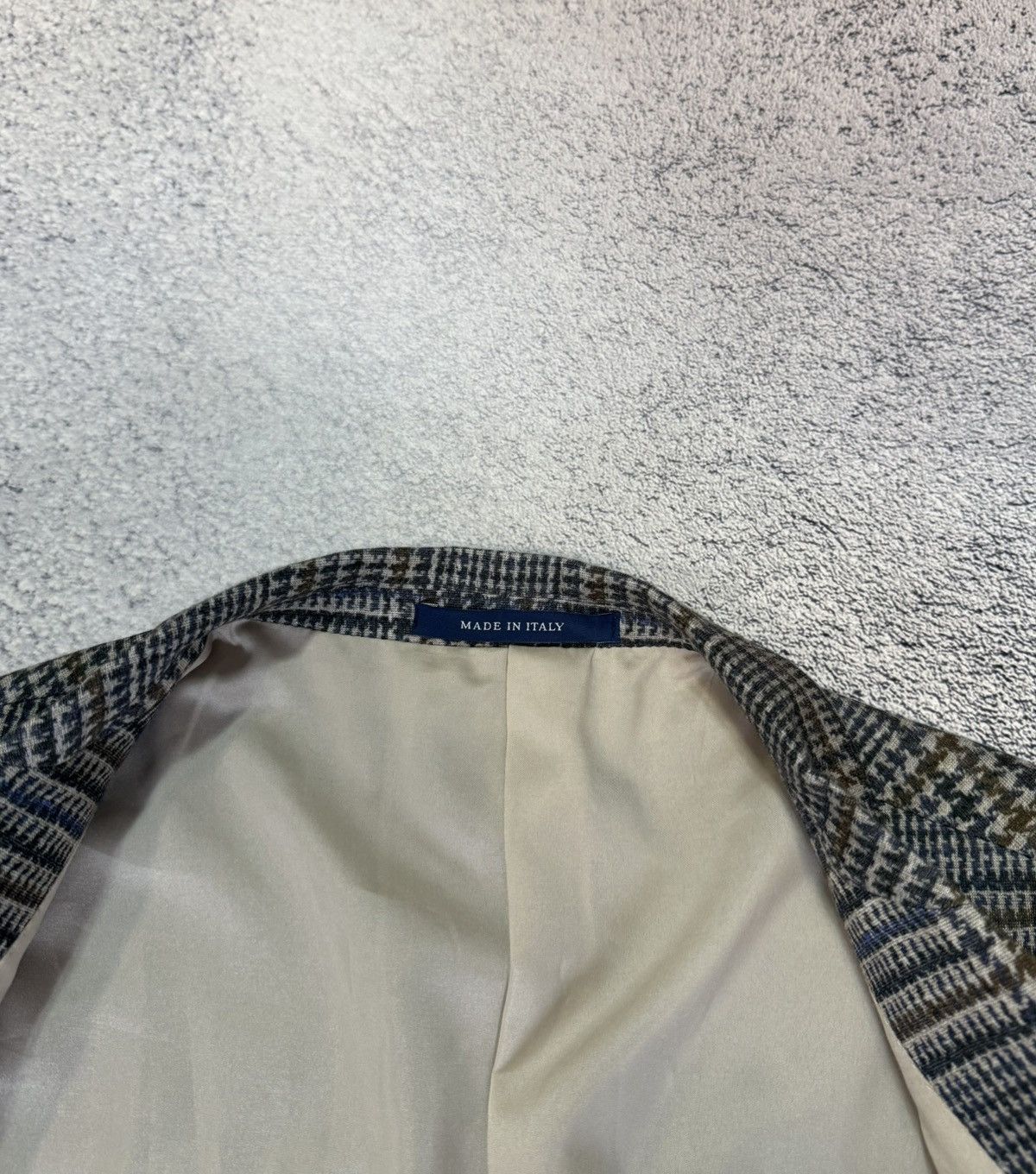 Boggi Boggi Milano B Jersey Blazer 2Button 54 Beige Men Made Italy Size 44R - 12 Thumbnail