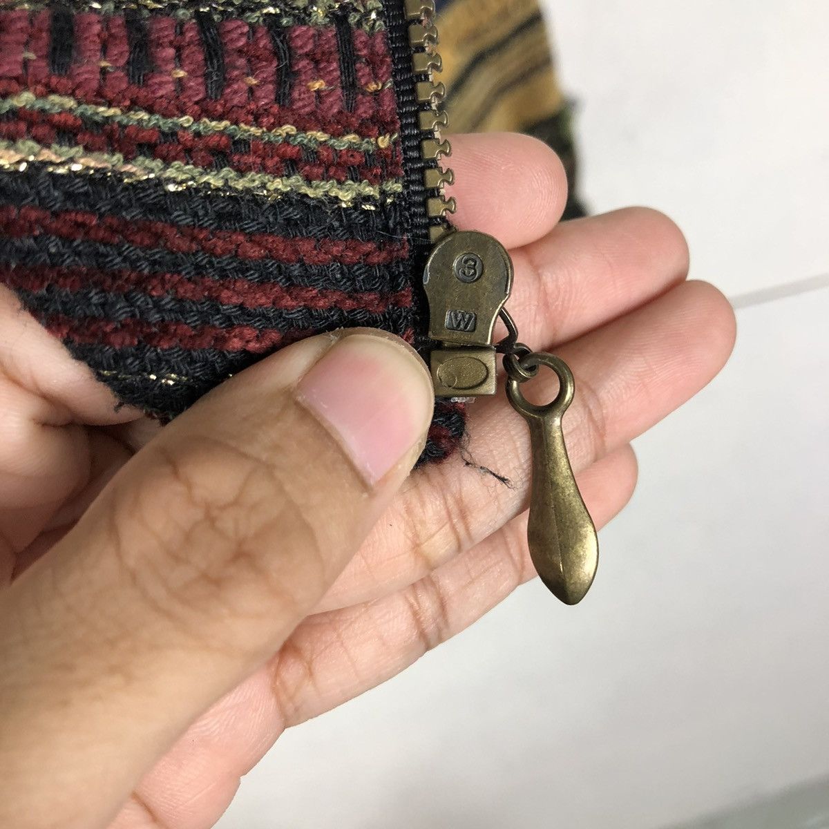 Vintage 📌VINTAGE HAND KNIT DESIGN ZIPPER ALFRED DUNNER ISSEY MIYAKE Size US M / EU 48-50 / 2 - 18 Thumbnail