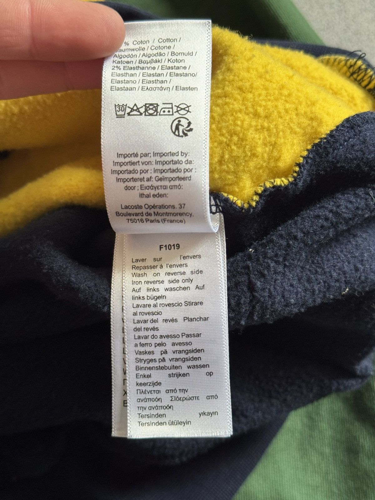 Designer × Lacoste Lacoste S big logo sweatshirt jumper pullover long sleeve Size US S / EU 44-46 / 1 - 7 Thumbnail