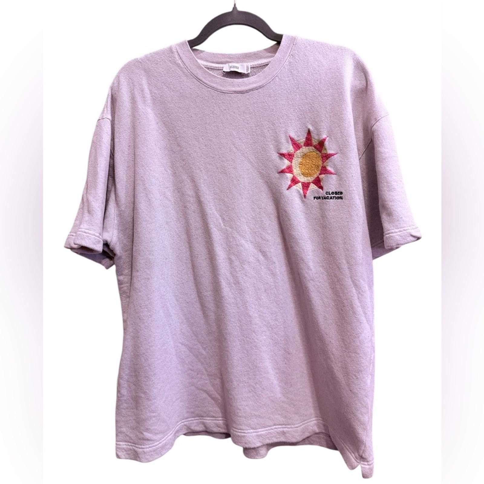 CLOSED Closed Heathered Cream Sunburst Terry Sweatshirt Sz XL Size US XL / EU 56 / 4 - 1 Thumbnail