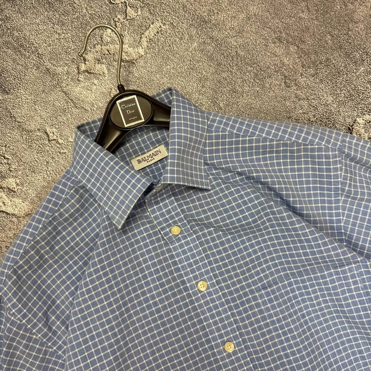 Balmain 👔 Vintage 90s Balmain shirt Luxury button up Size US L / EU 52-54 / 3 - 2 Thumbnail