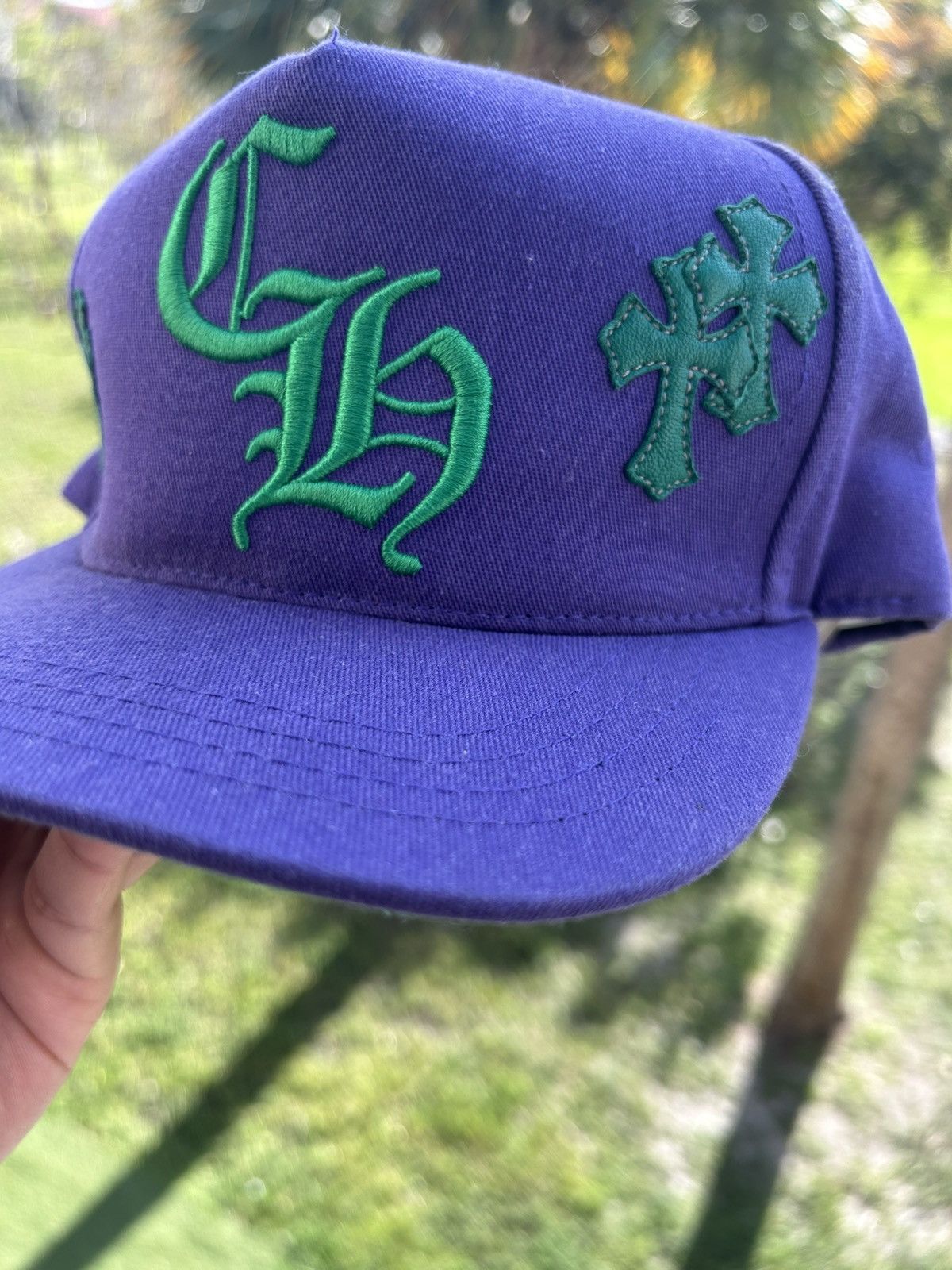 Chrome Hearts Chrome Hearts Cross Patch Hat (Purple/Green) Size ONE SIZE - 2 Thumbnail
