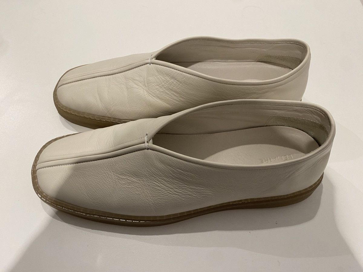 Lemaire LAMAIRE white piped slippers Size US 12 / EU 45 - 4 Thumbnail