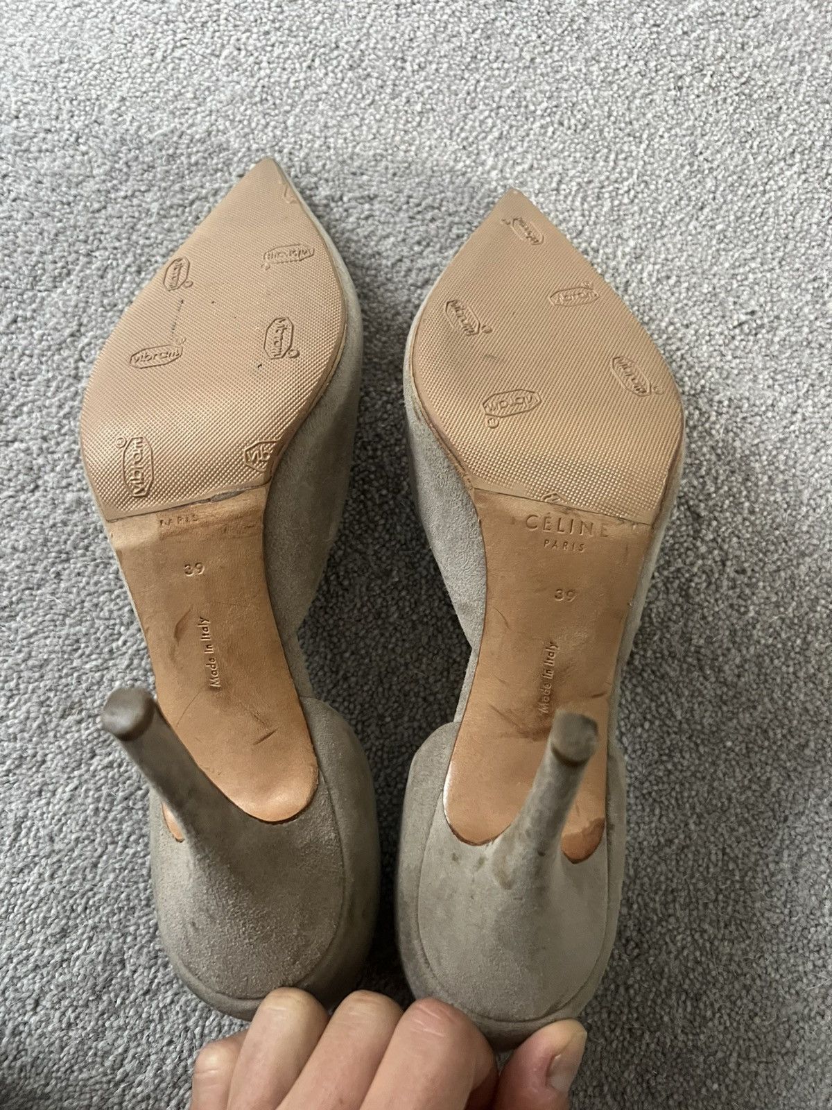 Celine Beige grey Celine heels Size US 8 / IT 38 - 5 Thumbnail