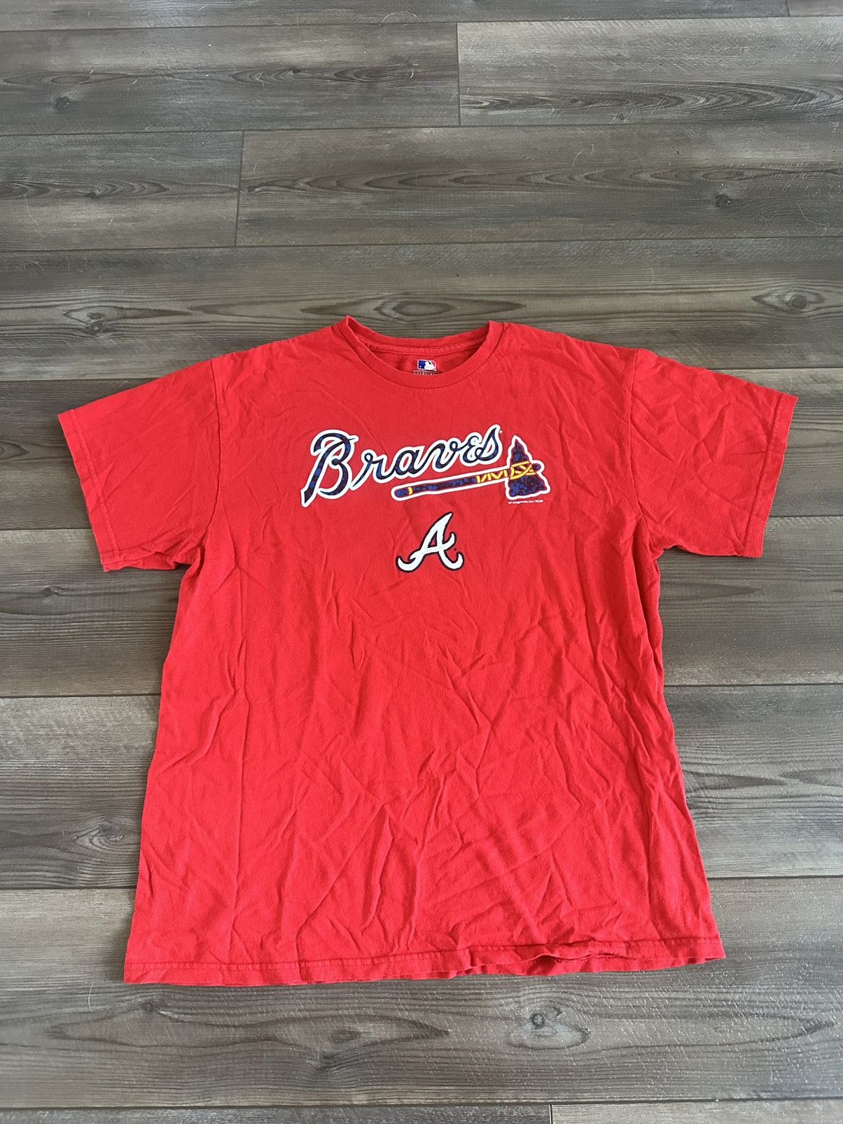 MLB × Vintage Y2K Vintage Atlanta Braves MLB Baseball Classic Team Logo T Size US L / EU 52-54 / 3 - 1 Thumbnail