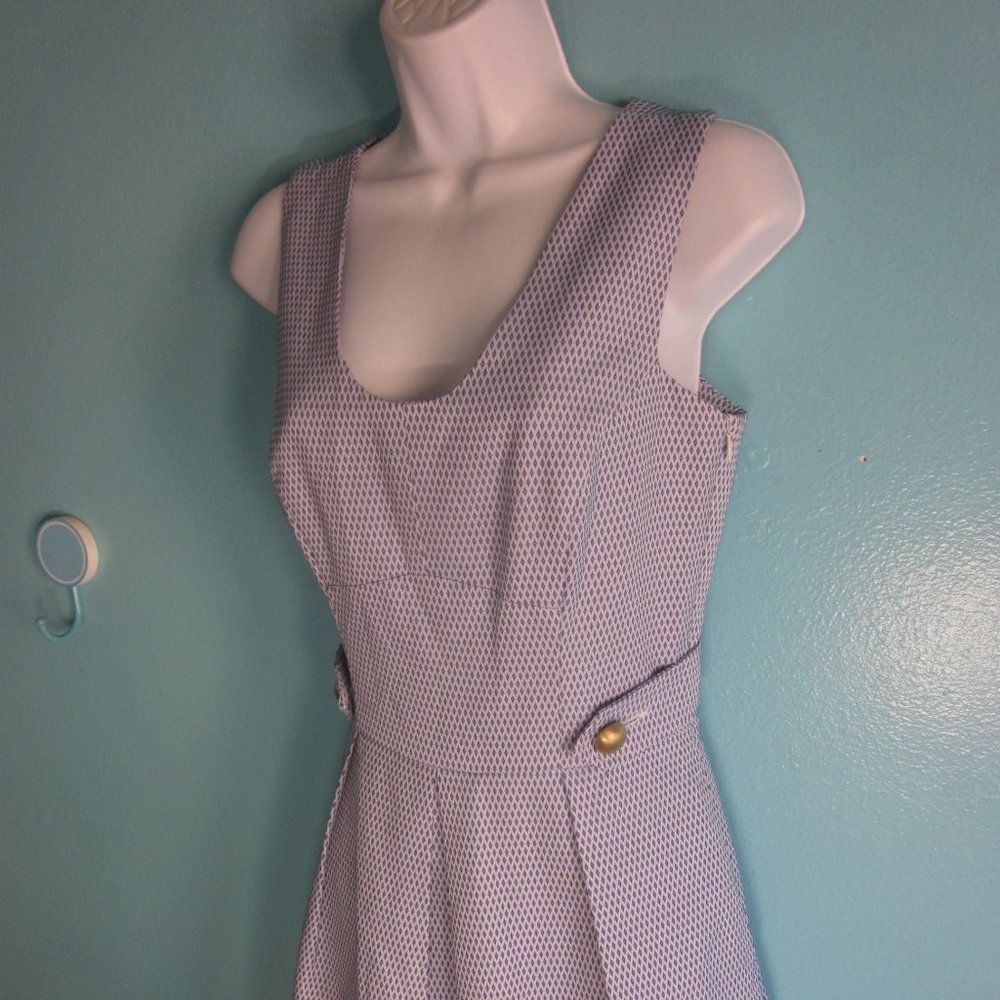 Kate Spade Kirribilla San Francisco Womens Dress Size 4 Blue Diamond Pr Size S / US 4 / IT 40 - 1 Thumbnail
