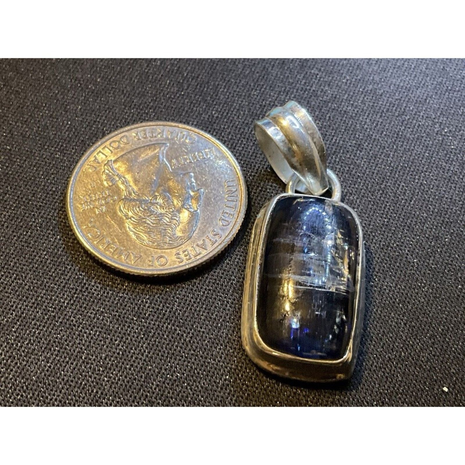 Other 925 Sterling Silver Pendant Labradorite Gemstone. Large Bail Size ONE SIZE - 5 Thumbnail