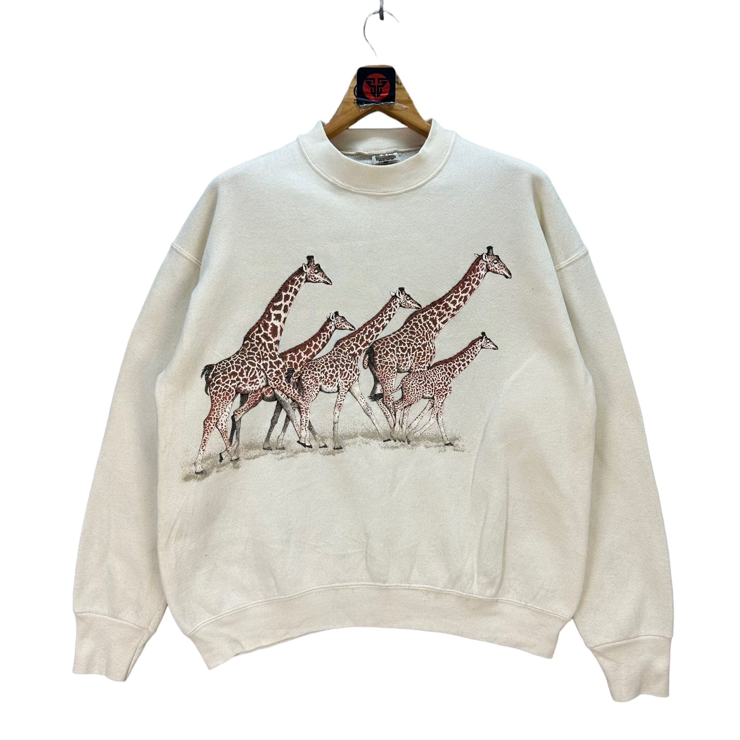 Y2K ANIMAL GIRAFFE GRAPHIC SWEATSHIRTS #7498-149
