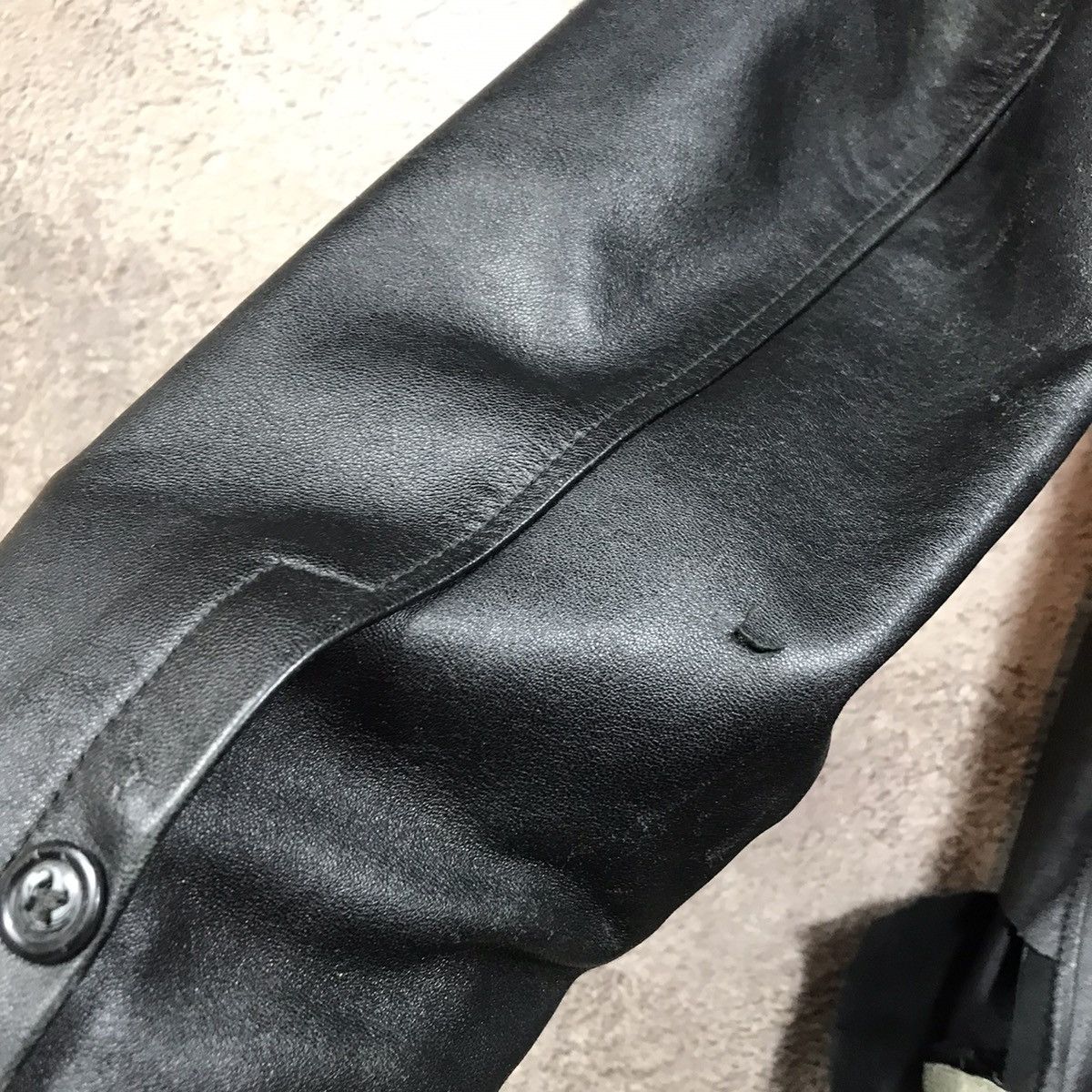 Vintage Vintage 90s Black Leather Jacket Oversized Streetwear XL Size US XL / EU 56 / 4 - 8 Thumbnail