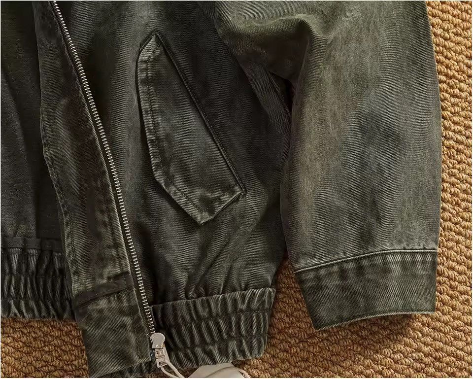Other Khaki Streetwear Retro Vintage Style Work Washed Jacket Size US L / EU 52-54 / 3 - 4 Thumbnail