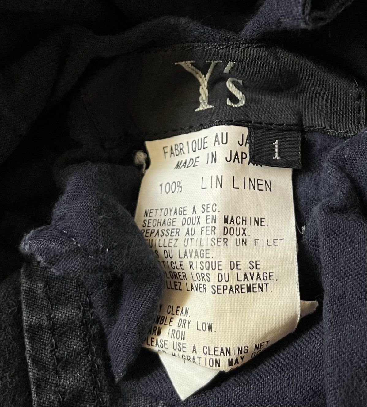 Yohji Yamamoto TAX FREE 🇺🇸 Vintage yohji yamamoto y’s washed linen trousers Size US 28 / EU 44 - 3 Thumbnail