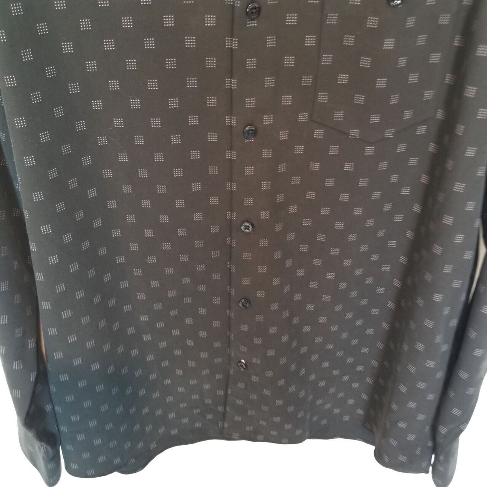 Ted Baker Ted Baker Men Geometric Print Dress Shirt 4 Large Classic Size US L / EU 52-54 / 3 - 3 Thumbnail