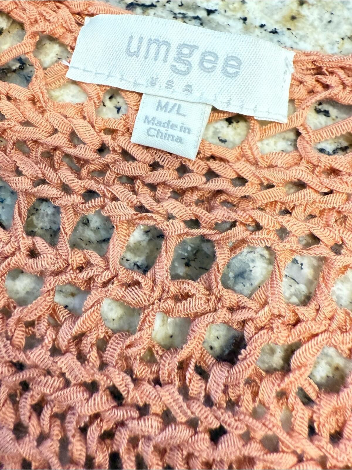 Other Umgee crochet long line fringe cardigan pinkish orange M/L Size M / US 6-8 / IT 42-44 - 6 Thumbnail